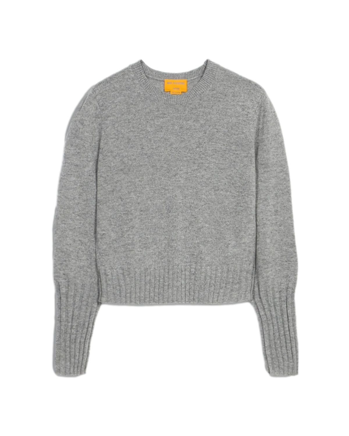 Guest In Residence Shrunken Crew Heather Grey Genser Grå