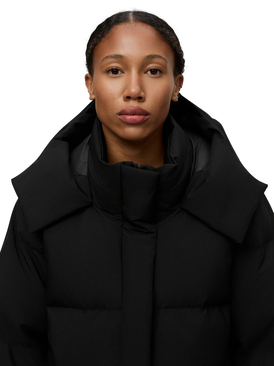 Blæst Selje Down Jacket Black Jakke Sort