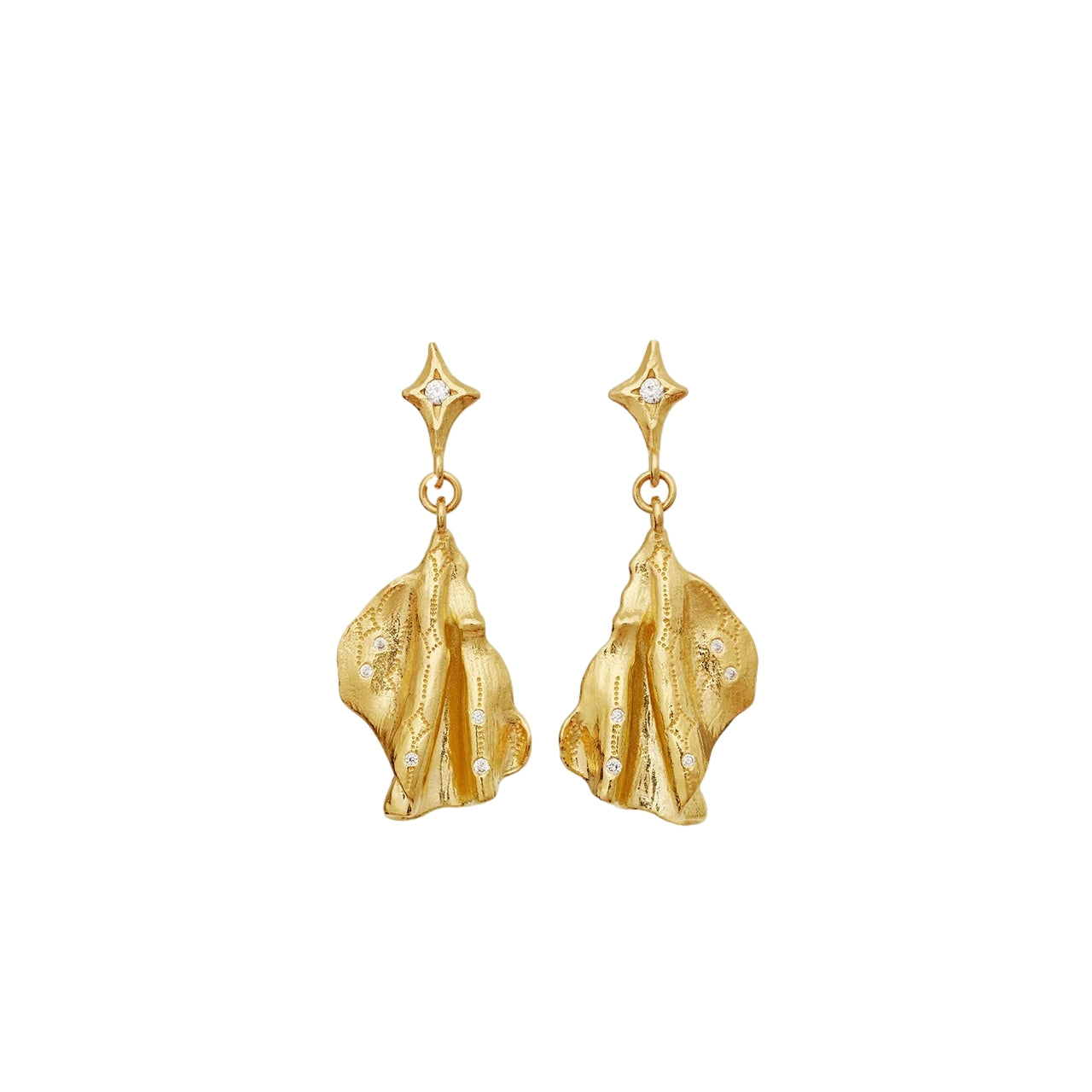 Maanesten Gerda Earrings Øredobber Gull