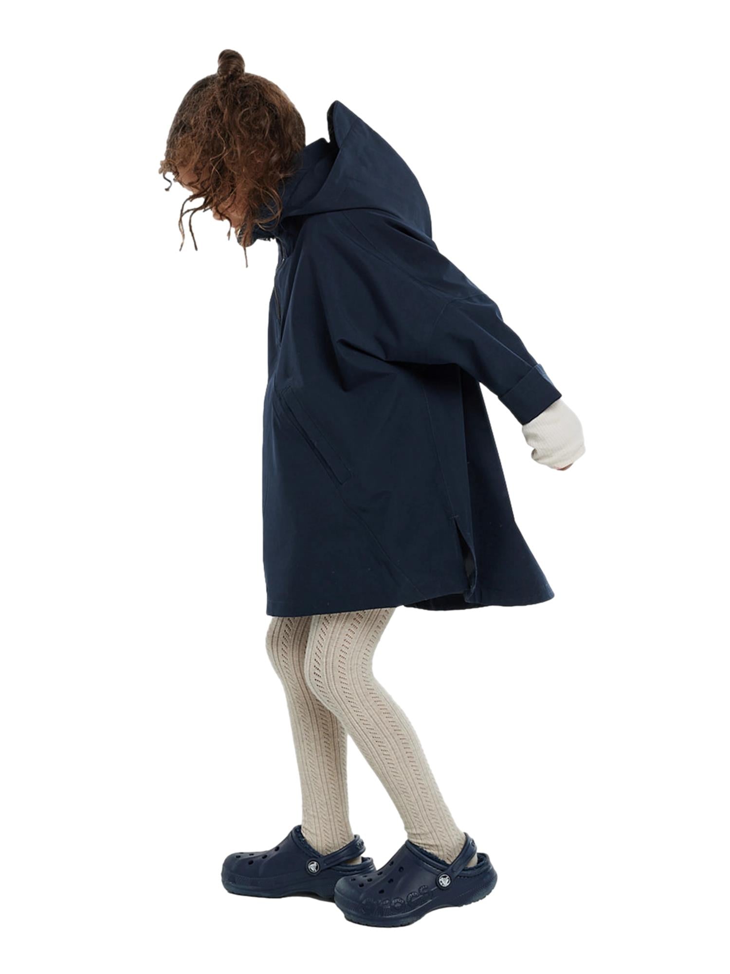 Blæst Aalesund Mini Poncho Dark Navy Jakke Navy - modostore.no