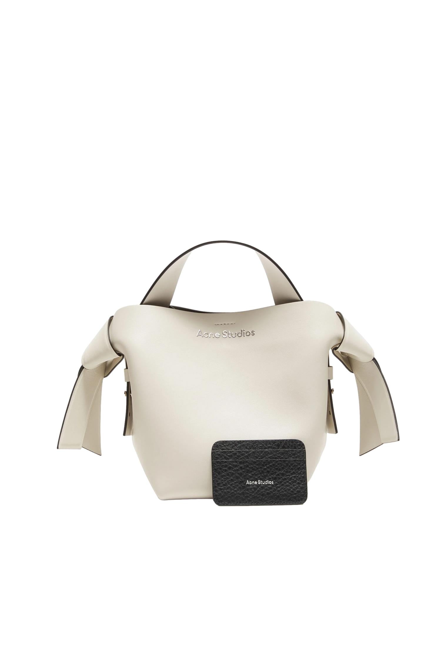 Acne Leather Card Holder Lommebok Sort - modostore.no