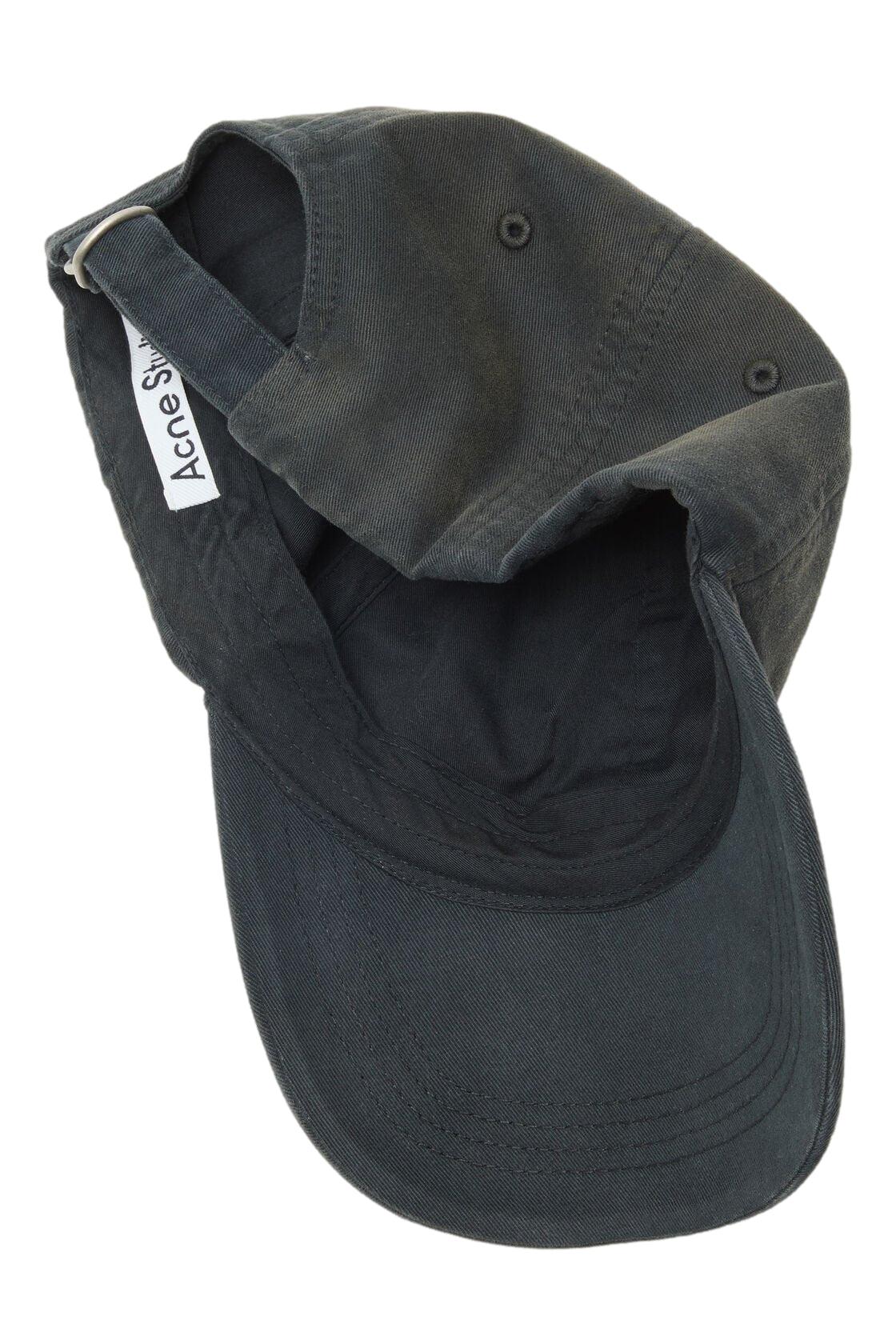 Acne Logo Cap Caps Vasket Sort - modostore.no