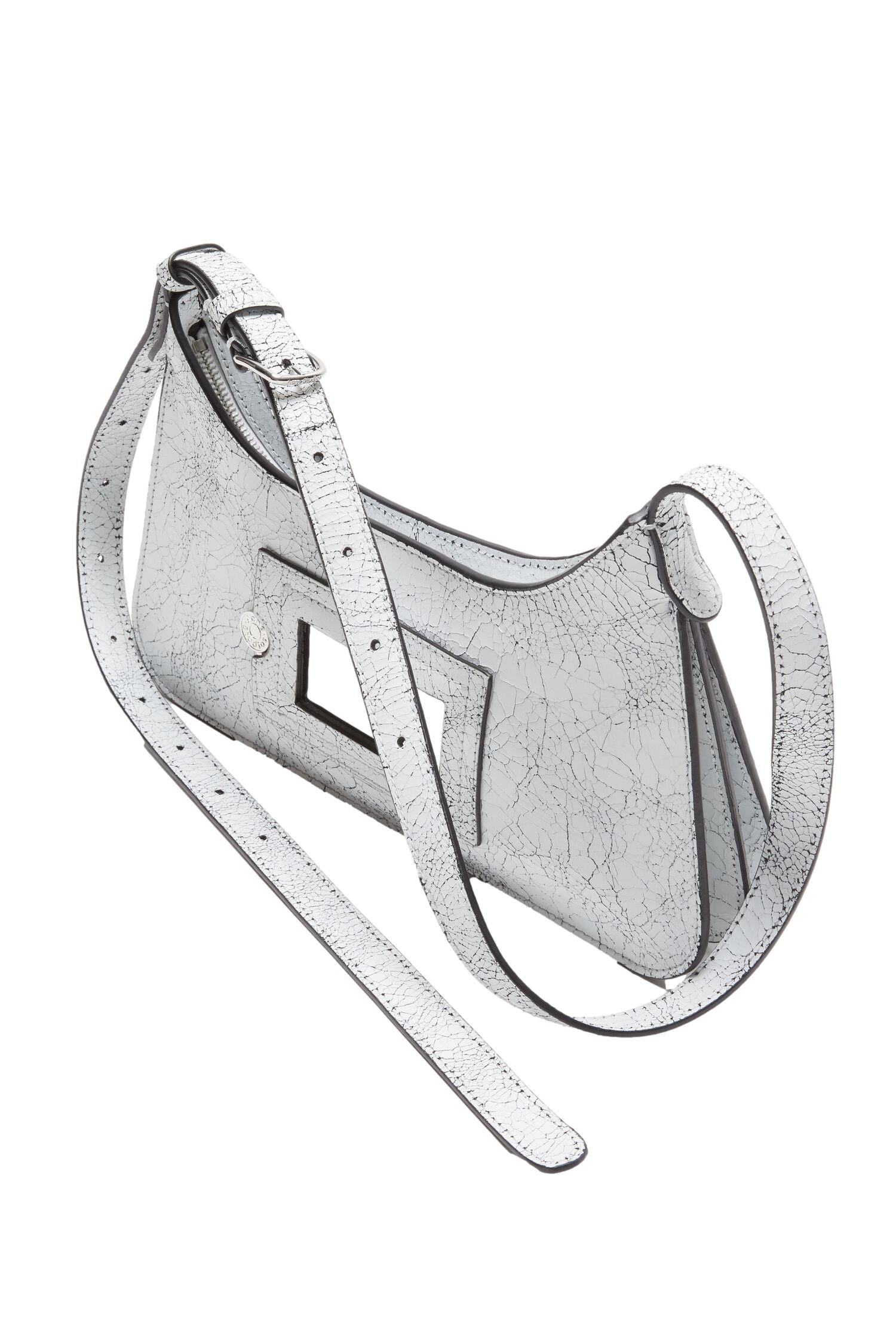 Acne Platt Mini Shoulder Bag Veske Hvit - modostore.no