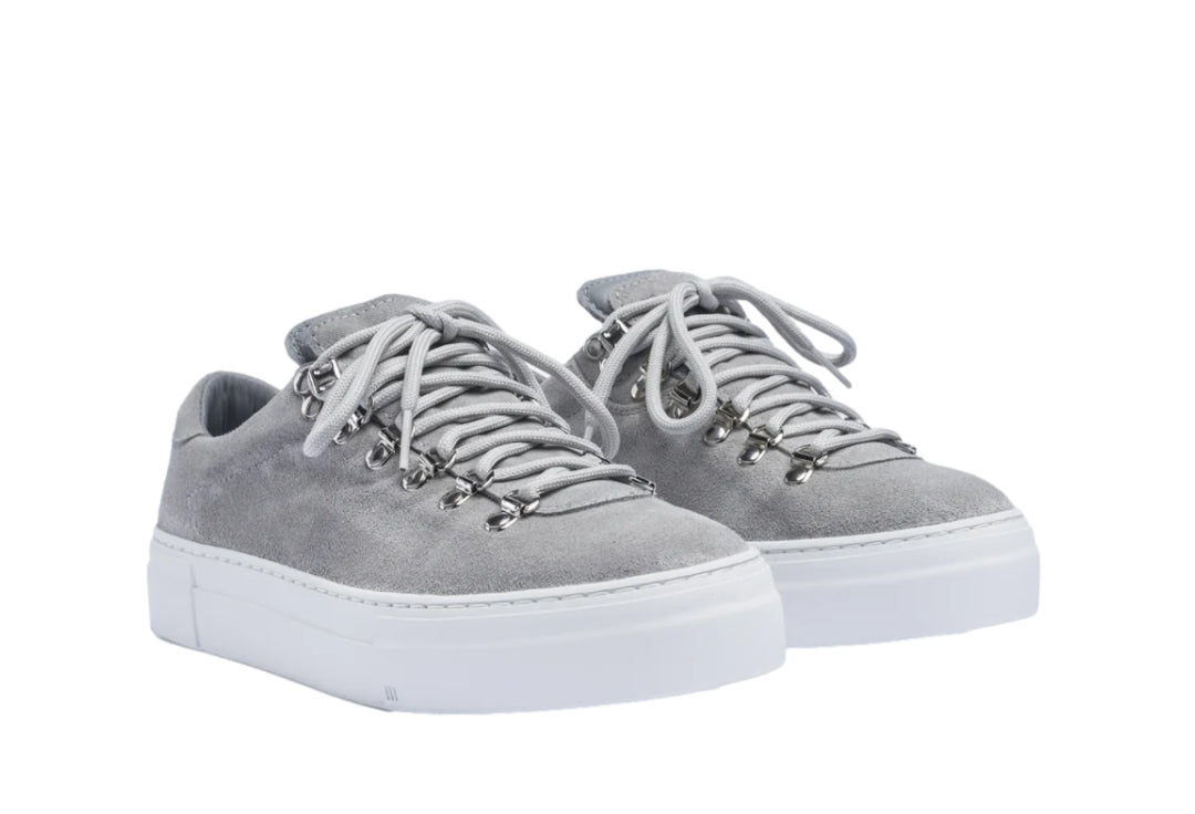 Diemme Marostica Low Platform Grey Suede Sko Lysegrå