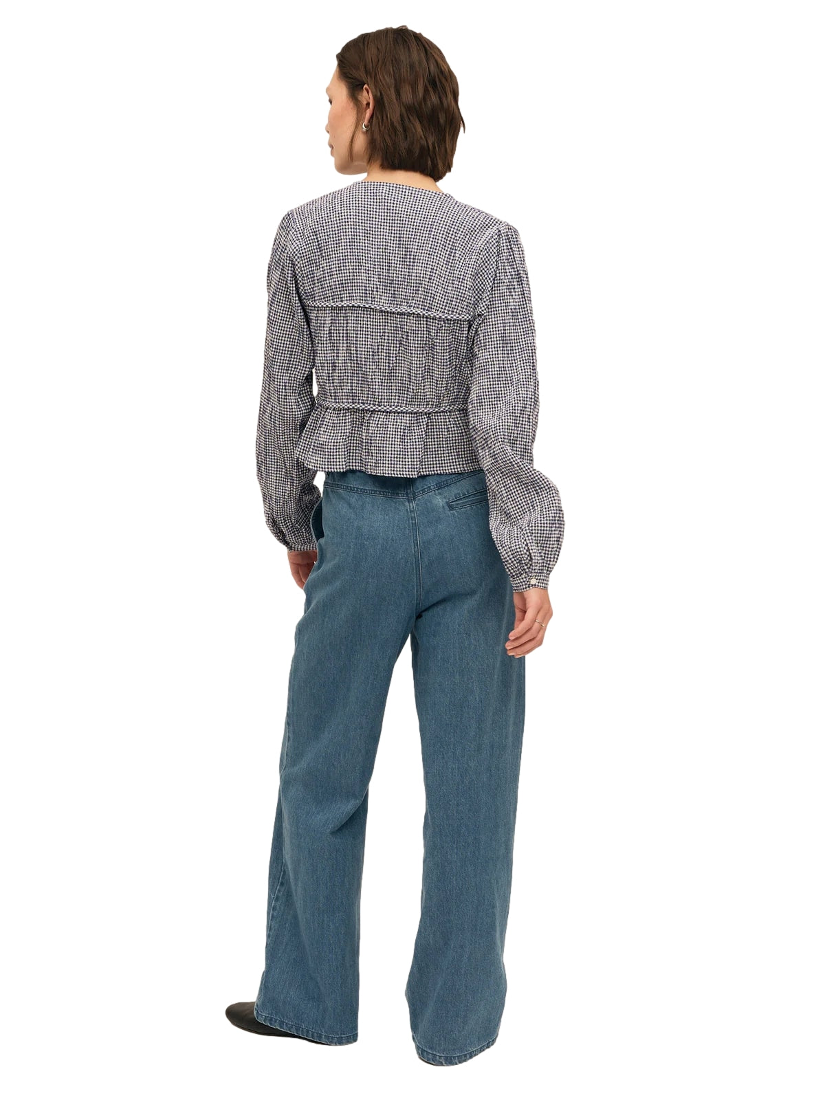 Once Untold Indiana String Blouse Skjorte Navy - modostore.no