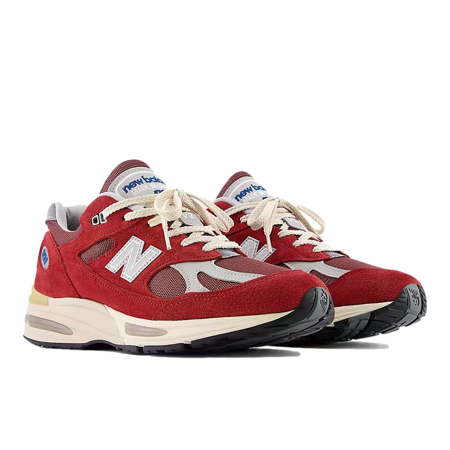 New Balance Made In Uk 991v2 Vintage Sports Sko Rød