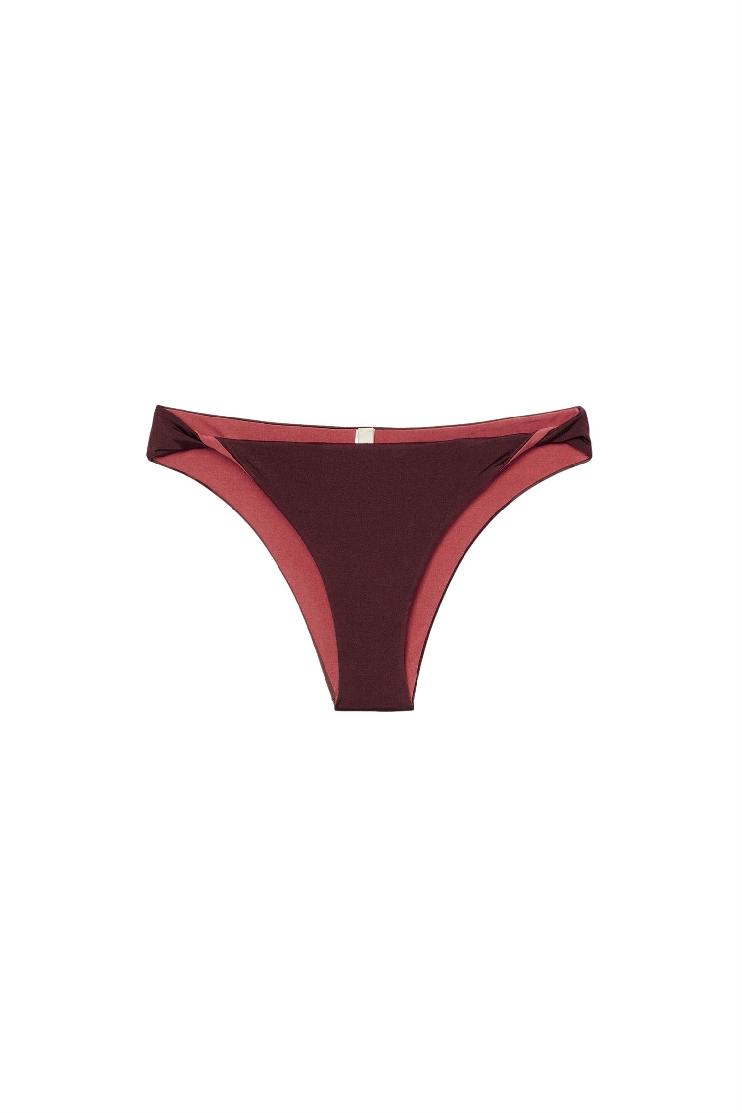 Seaquelle Twisted Bikini Bottom Badetøy Burgunder
