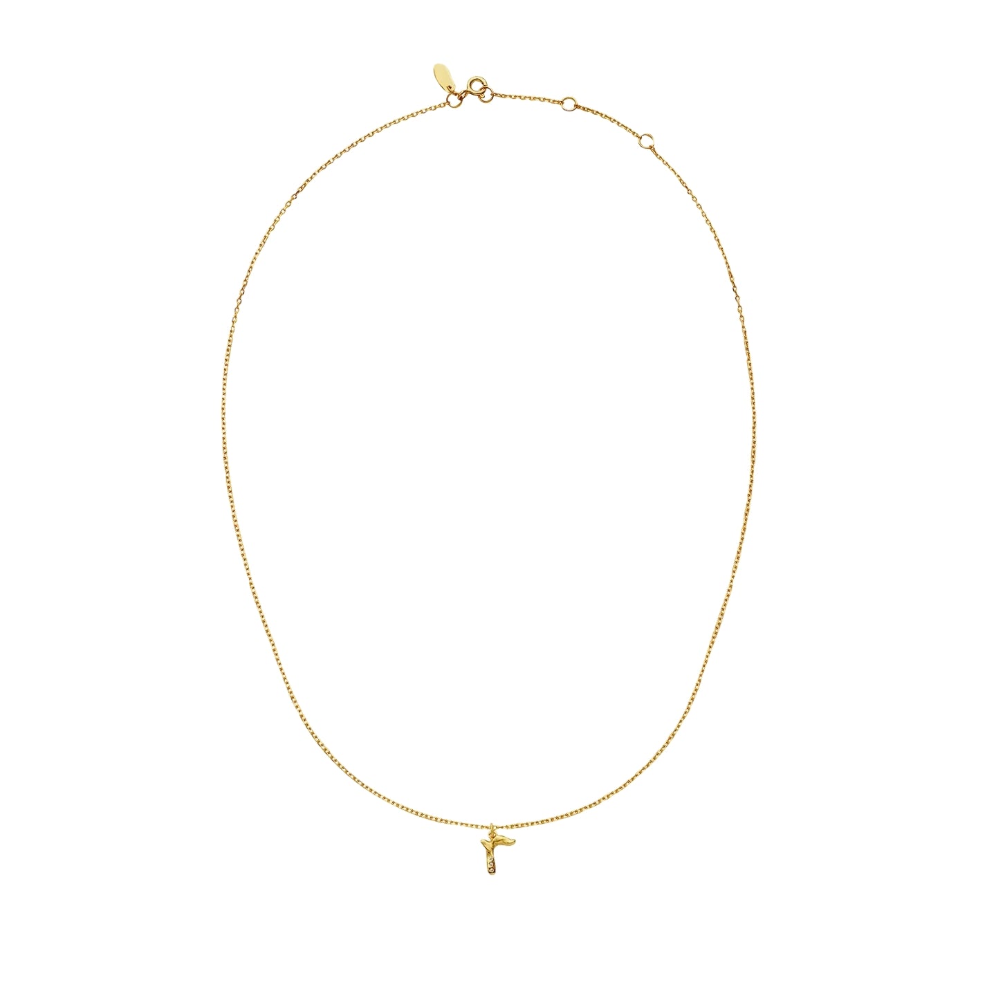 Maanesten R Alphabet Smykke Gull - modostore.no