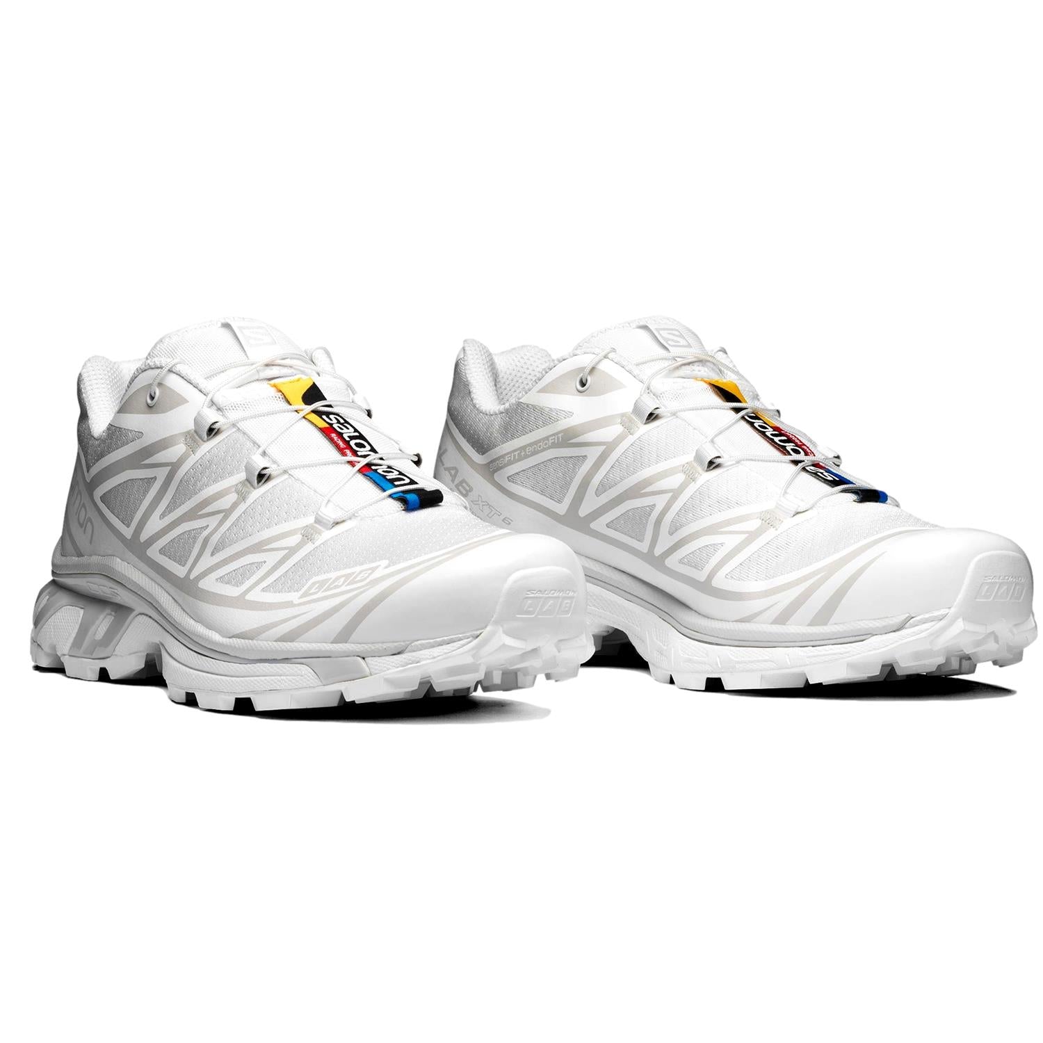 Salomon XT-6 White/White/Lunar Rock Sko Hvit