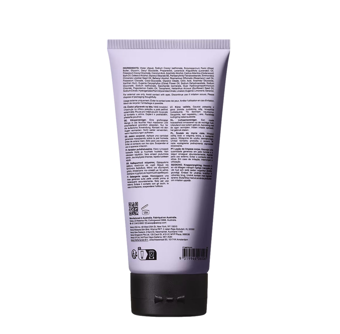 Aesop Eleos Nourishing Body Cleanser 180mL Dusjsåpe Lyselilla - modostore.no