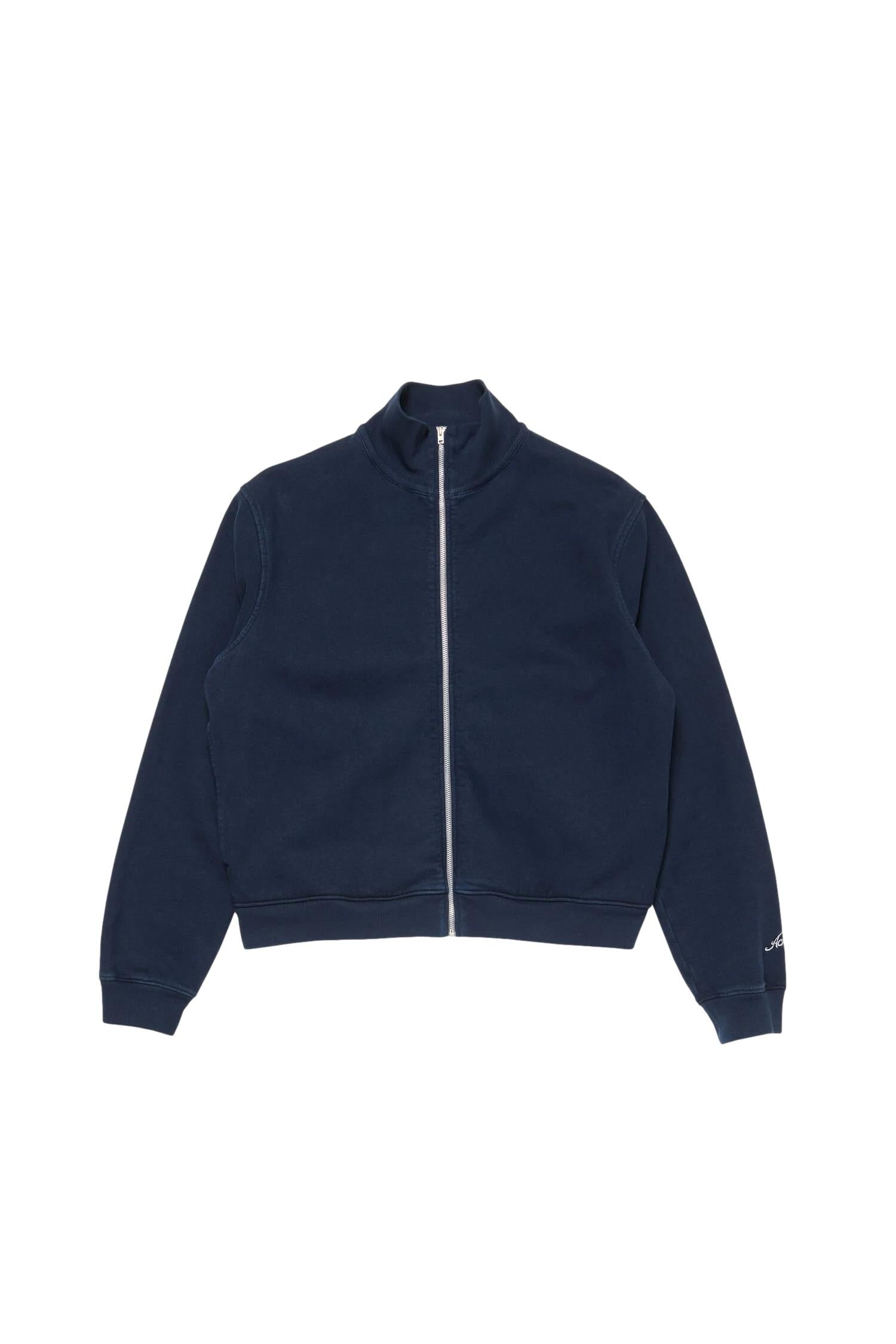 Acne Zip-up sweatshirt Jakke Mørkeblå