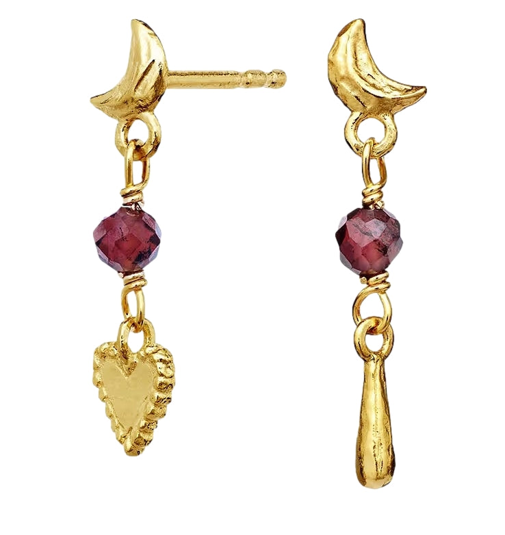 Maanesten Nuova Earrings Øredobber Gull