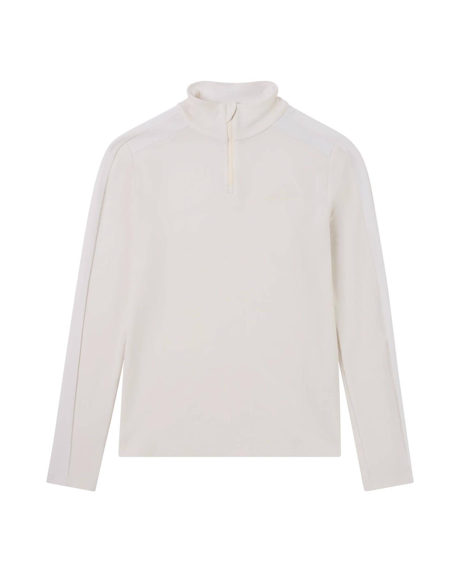 Amundsen 5Mila Half Zip Monochrome Womens Genser Hvit - modostore.no