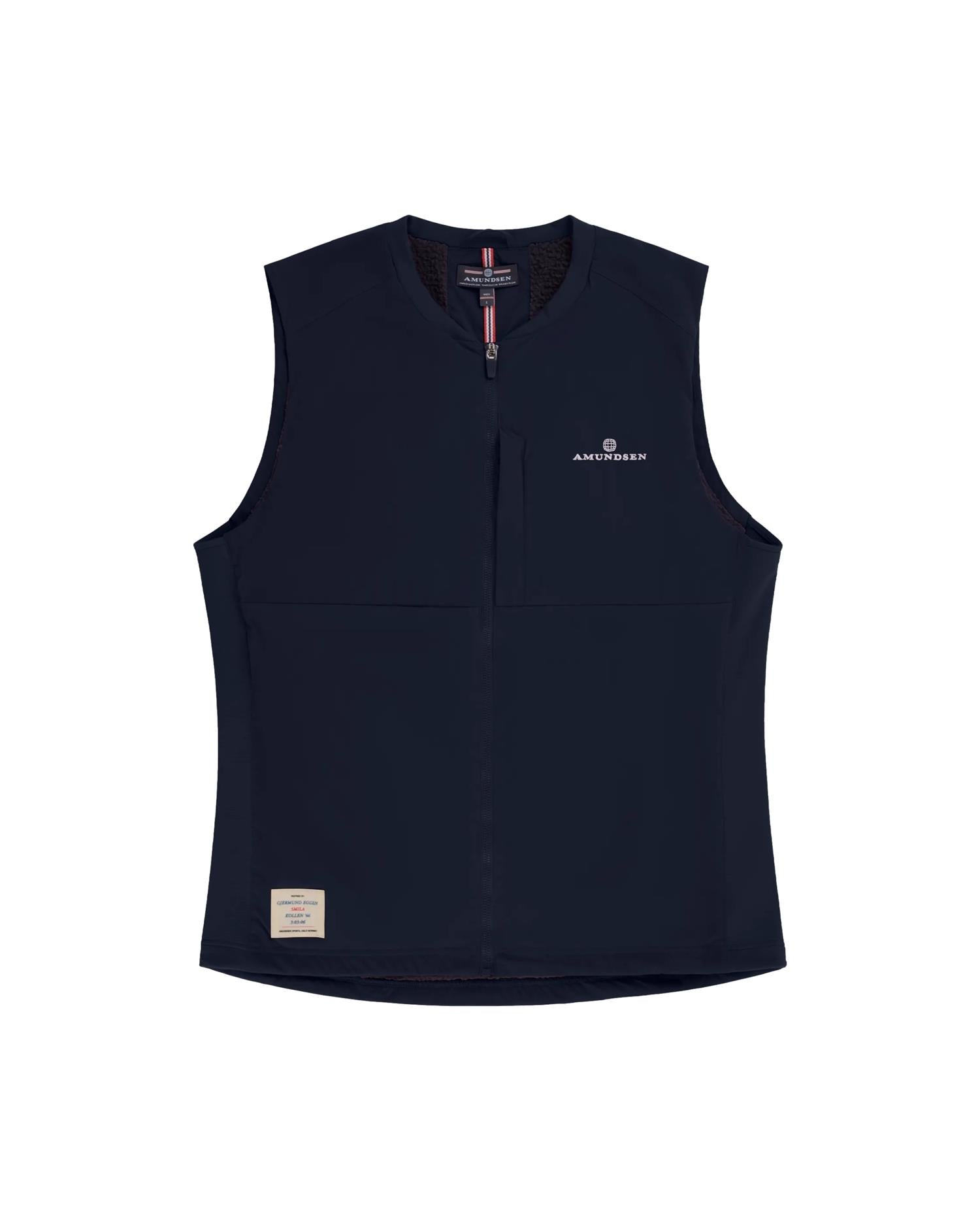 Amundsen 5Mila Vest Mens Vest Navy - modostore.no