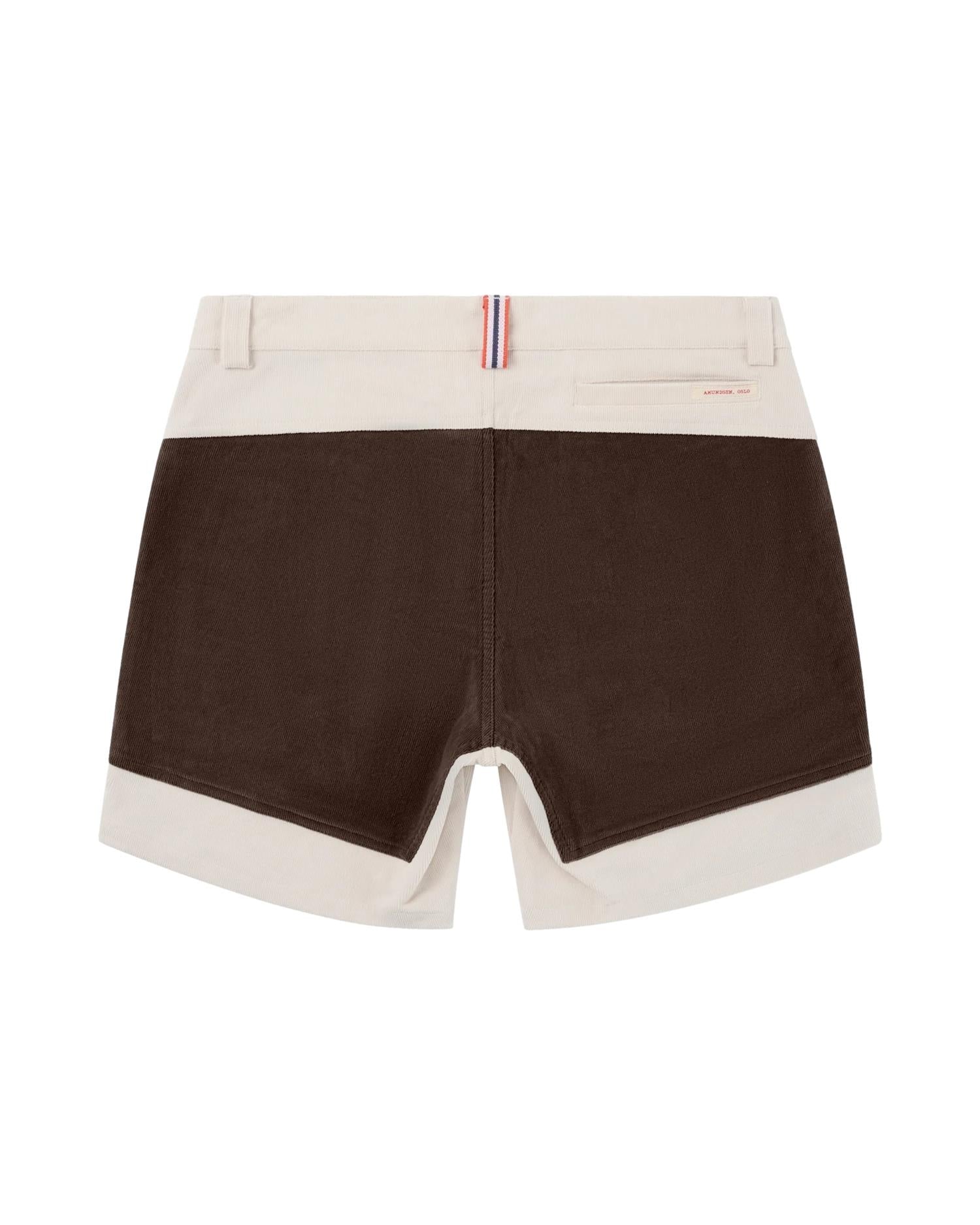 Amundsen 7incher Concord Shorts Mens Shorts Hvit Og Brun - modostore.no