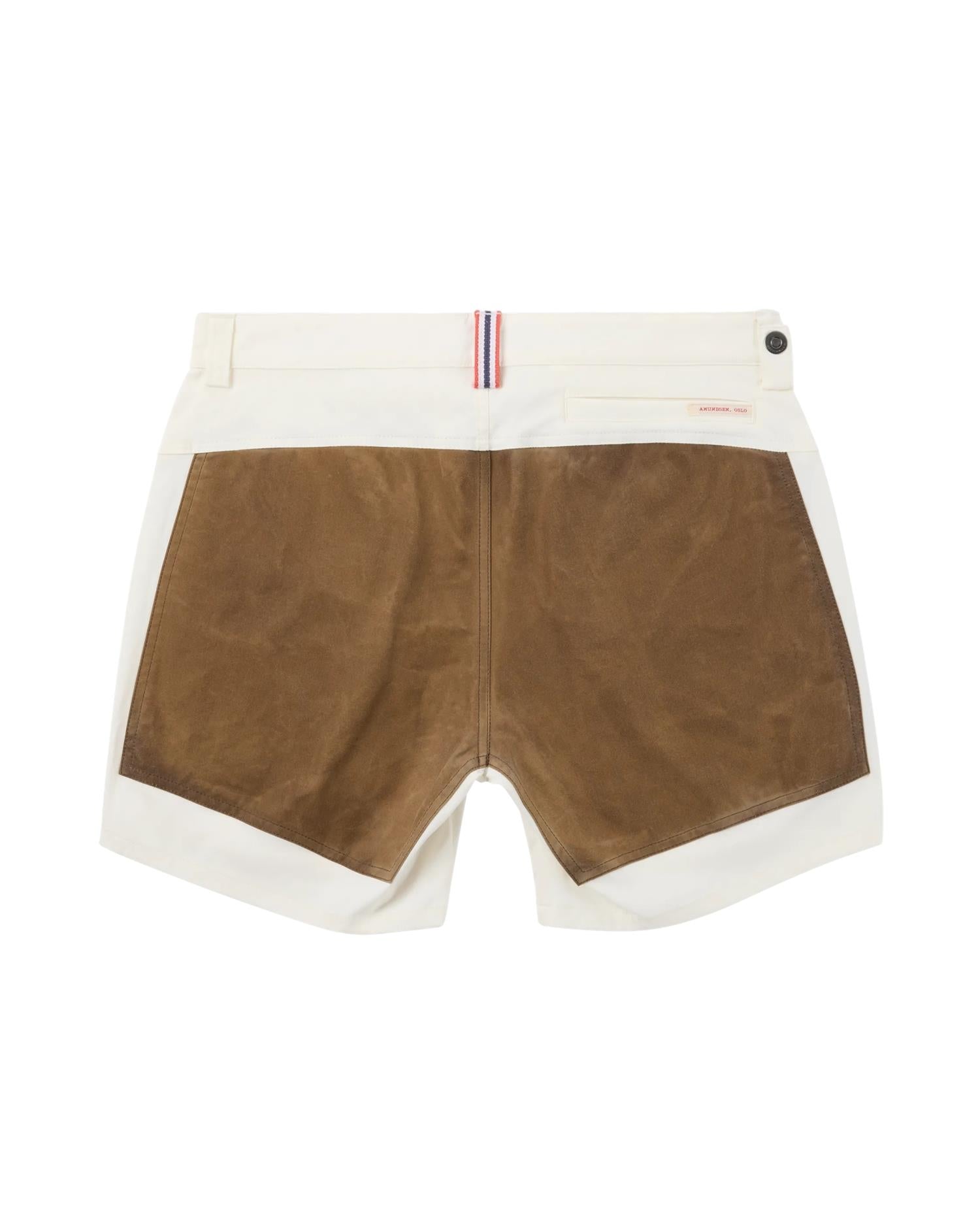 Amundsen 7Incher Field Shorts Mens Shorts Hvit Og Brun - modostore.no