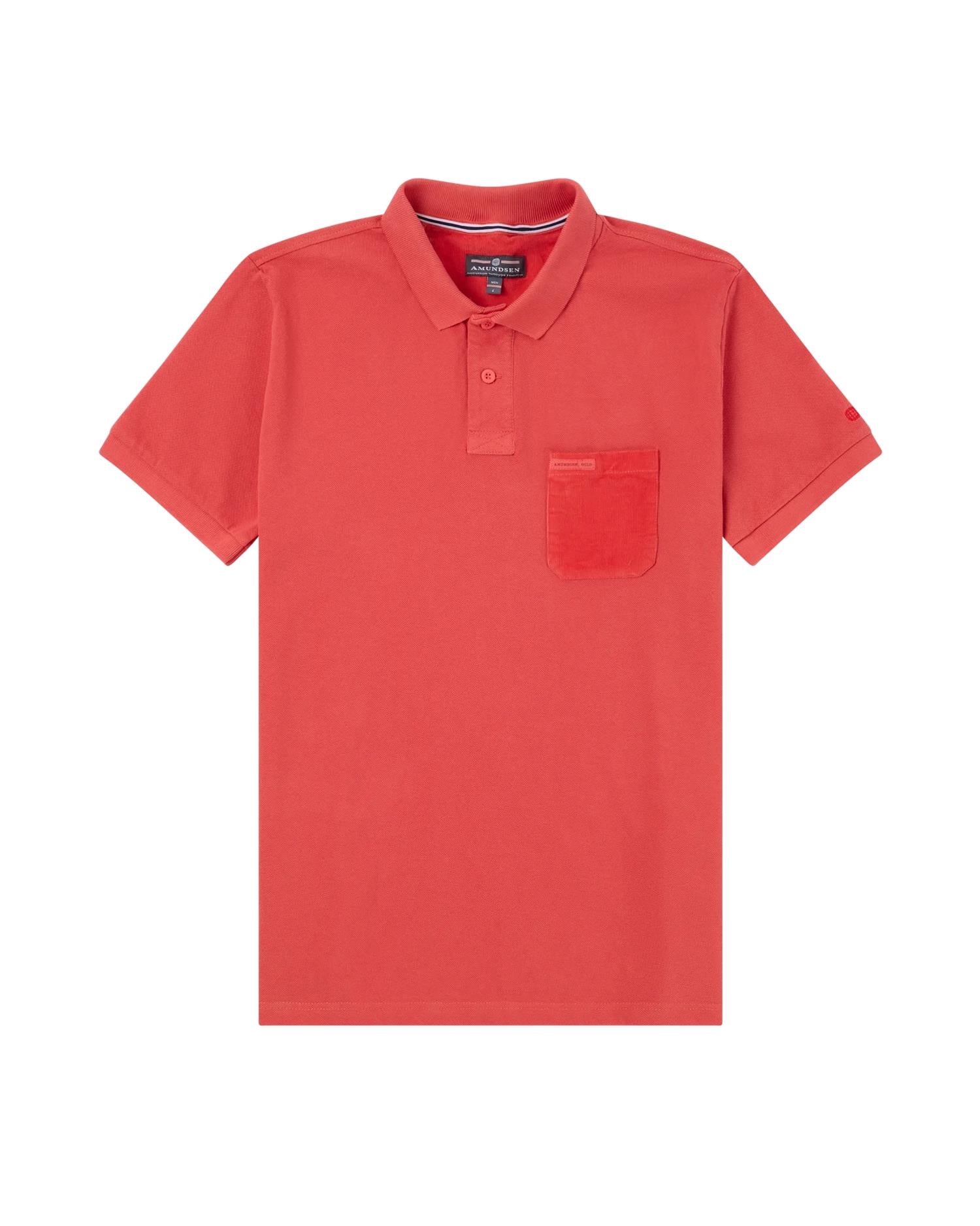 Amundsen Chukka Shirt Mens T-shirt Rød - modostore.no