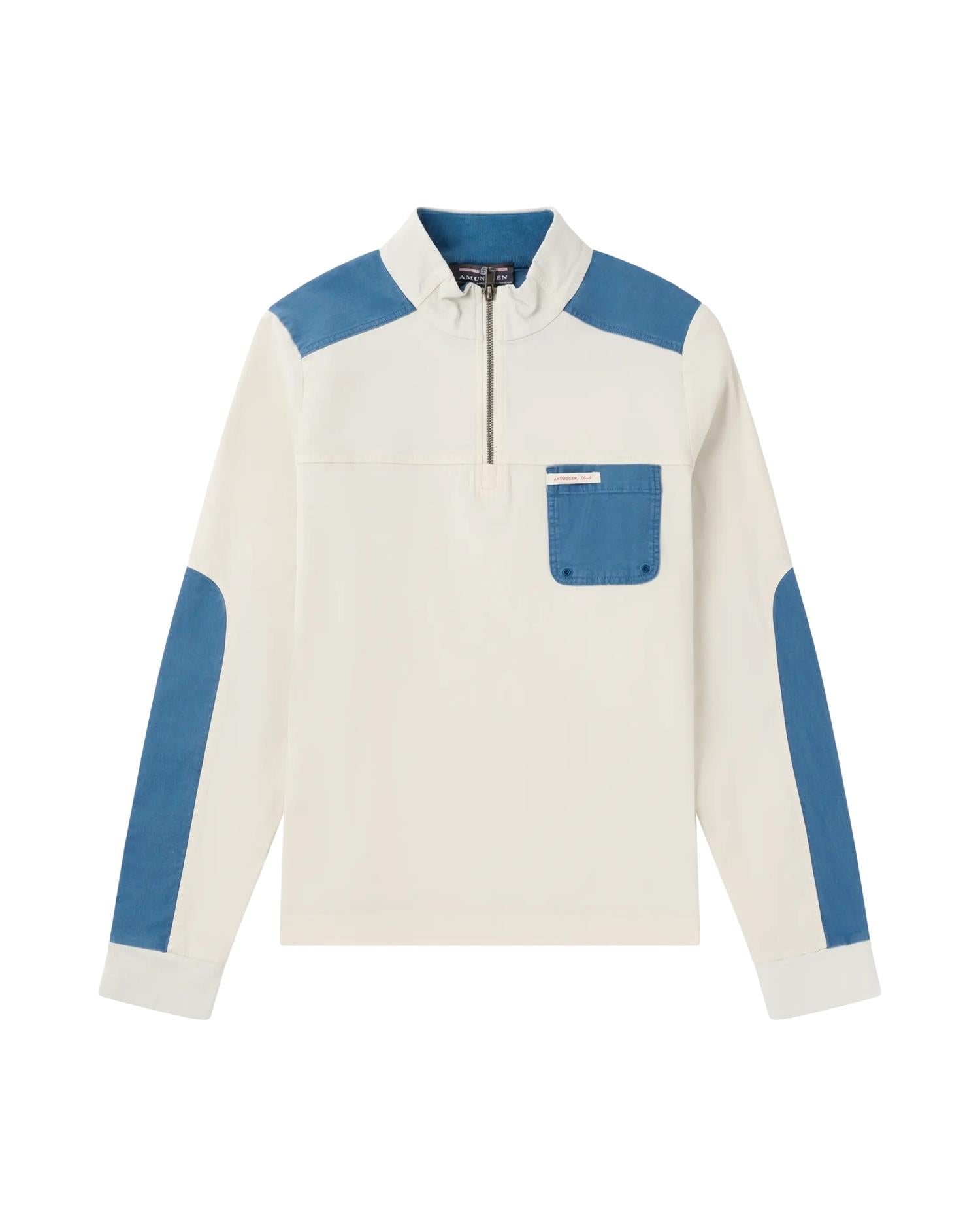 Amundsen Ditch-Hiker Pullover Womens Genser Beige Og Blå - modostore.no