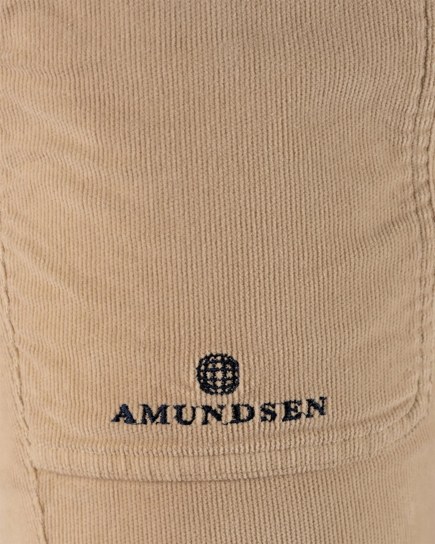 Amundsen Fjordcord Slacks 16 Wale Mens Bukse Beige - modostore.no
