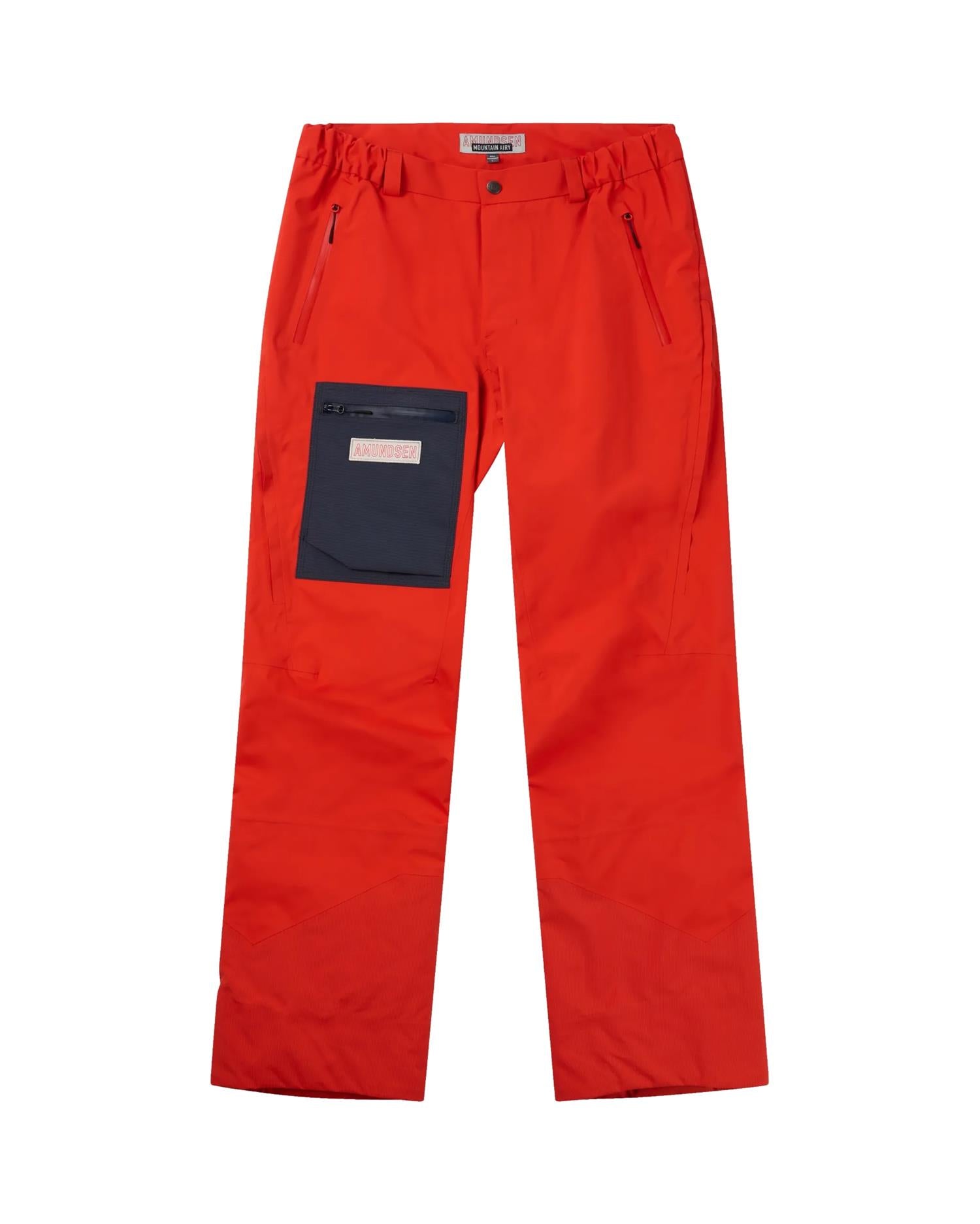 Amundsen Mountain Airy Shell Pants Mens Bukse Rød - modostore.no