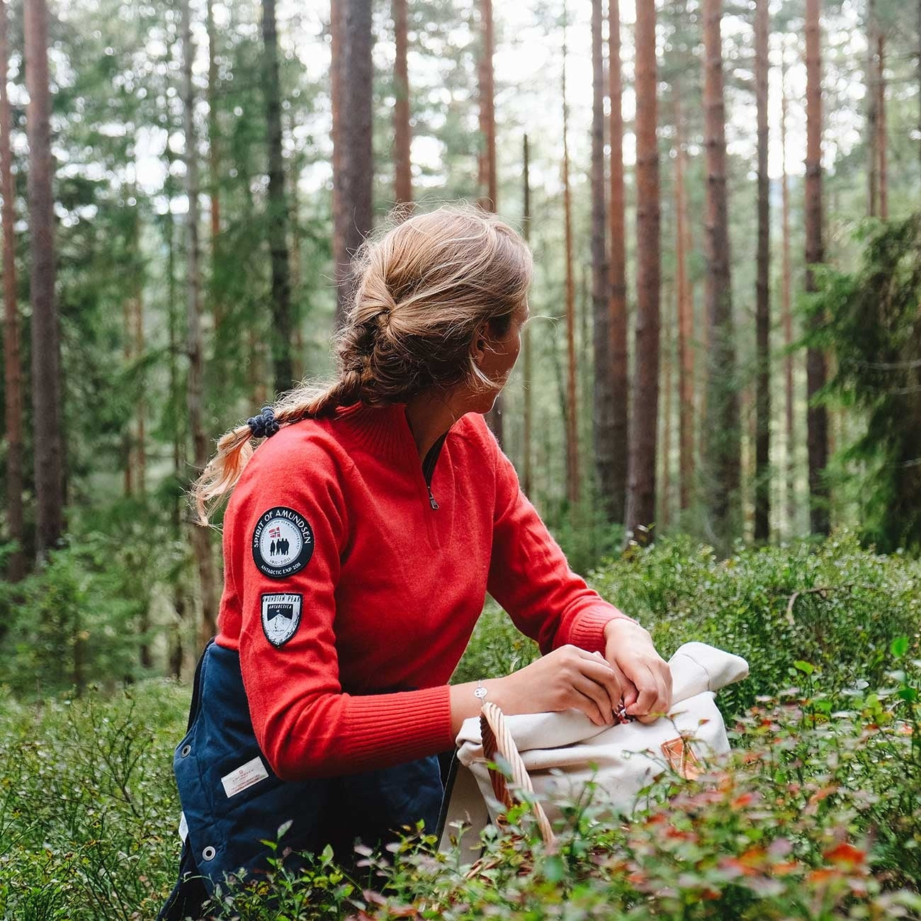 Amundsen Peak Half Zip Womens Genser Rød - modostore.no