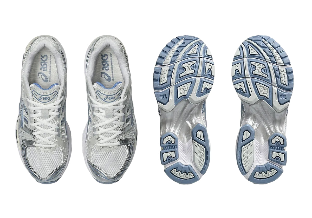 Asics Gel-Kayano 14 White/Light Navy Sko Hvit Og Blå - modostore.no