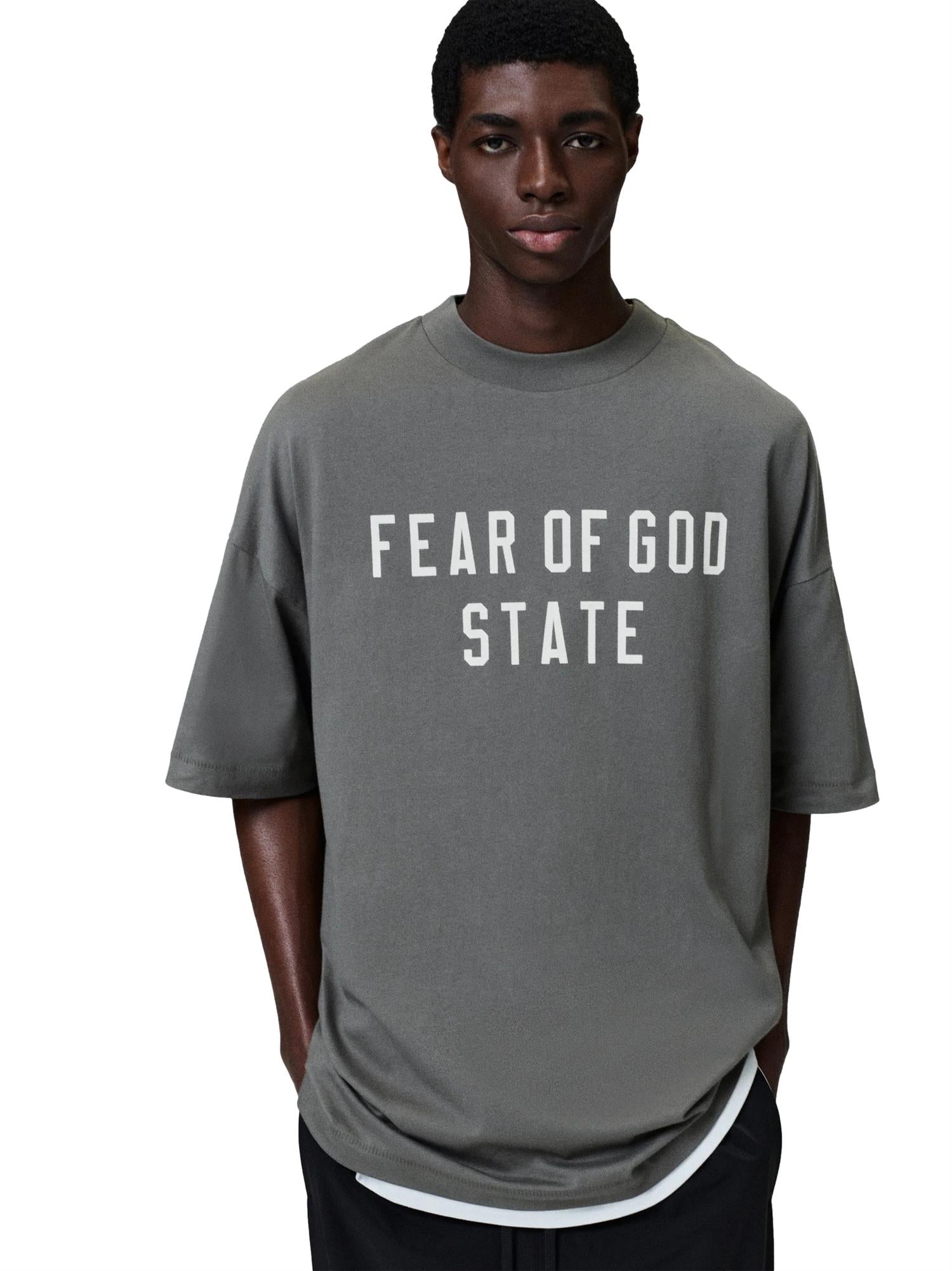 Fear of God Essentials 90S Fit T-Shirt T-shirt Grå Grønn - modostore.no