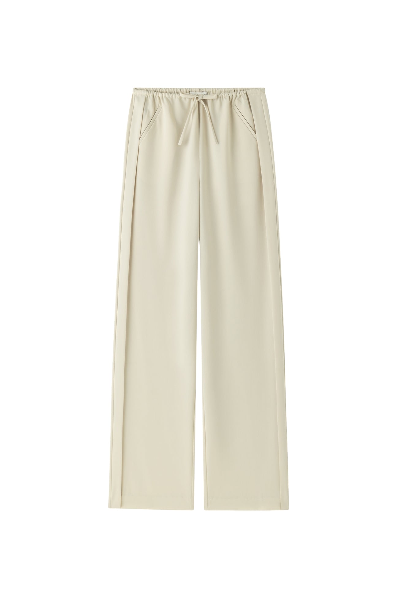 Viktoria Chan Esha Wide Leg Trousers Bukse Beige - modostore.no