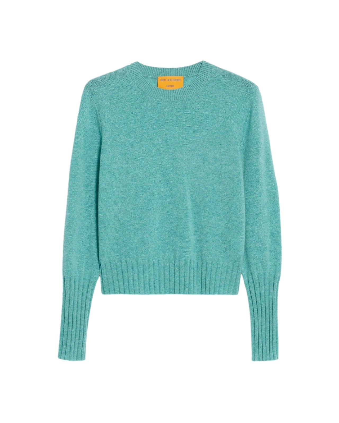 Guest In Residence Shrunken Crew Genser Turkis - modostore.no