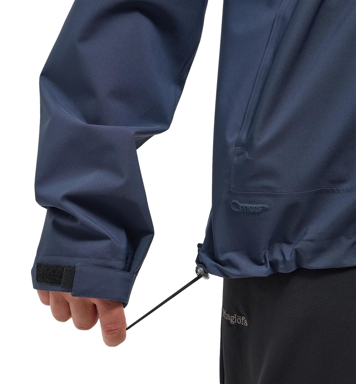 Haglöfs Breeze Proof Jacket Men Jakke Marine - modostore.no