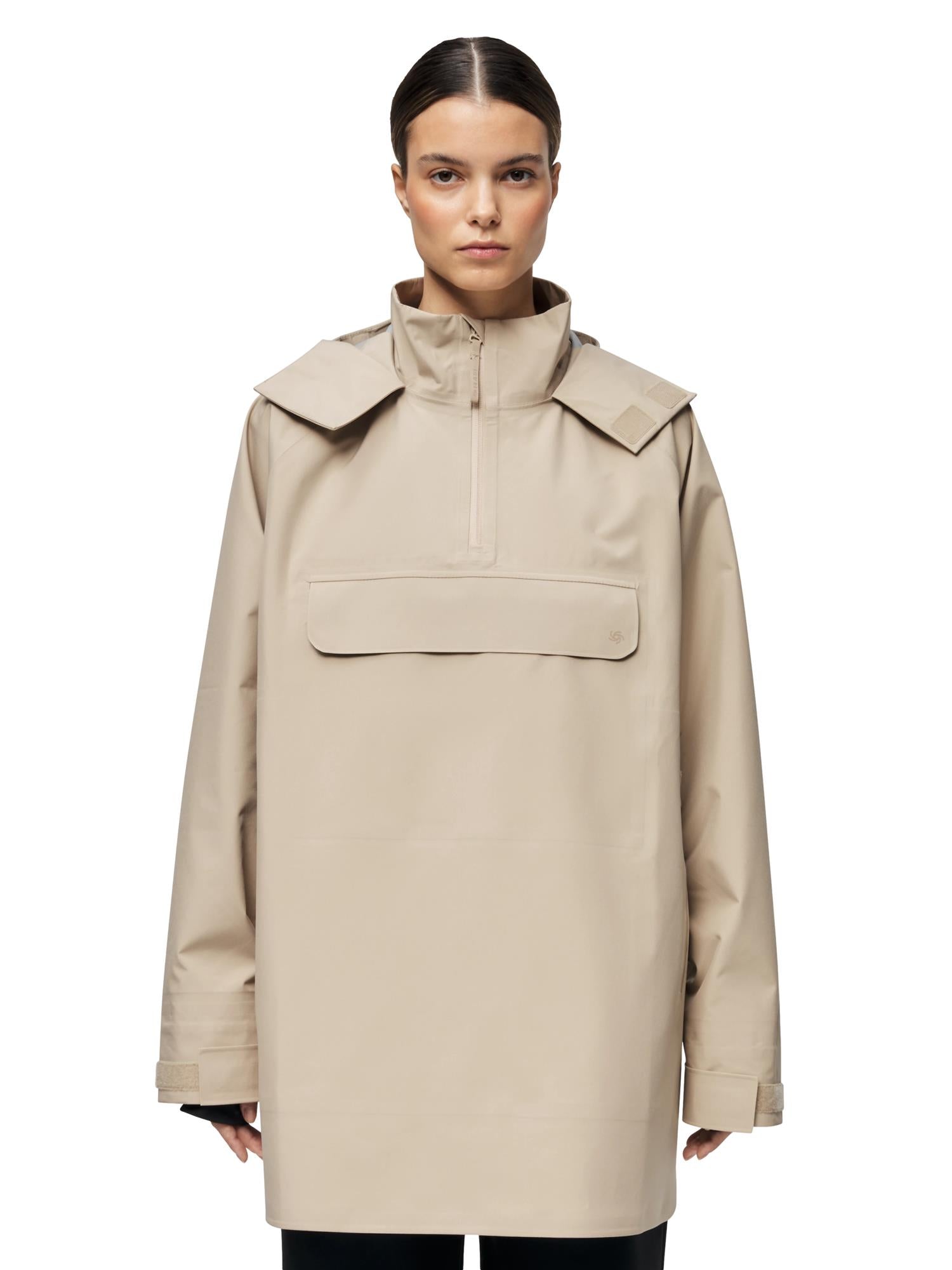 Blæst Voss Poncho Beige Jakke Beige - modostore.no