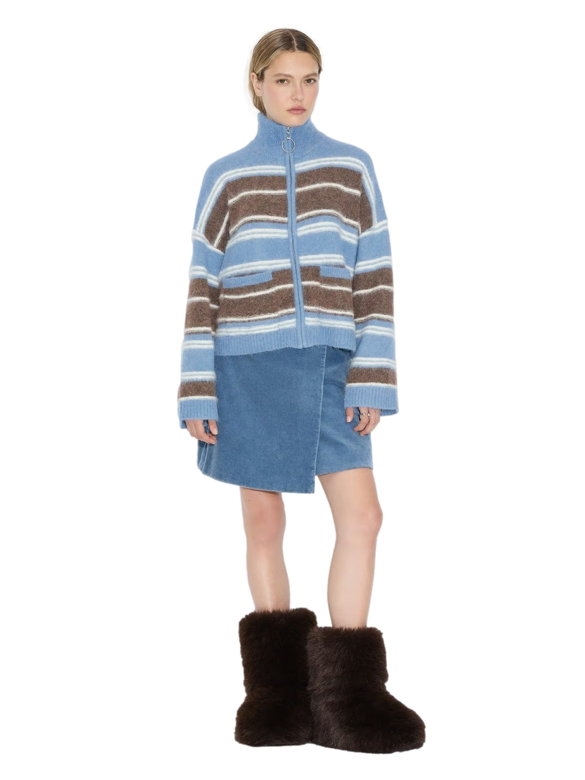 Holzweiler Tine Stripe Cardigan Cardigan Multi - modostore.no