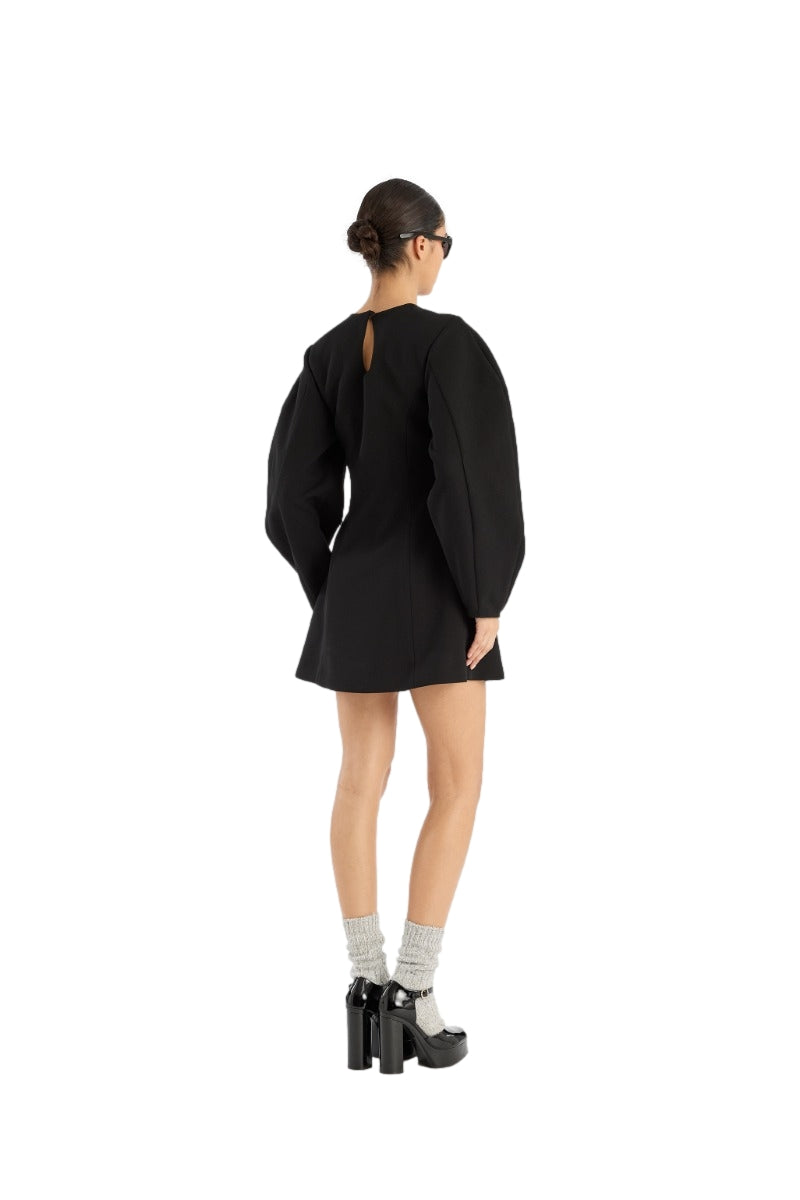 ROTATE Suiting Flared Mini Dress Kjole Sort