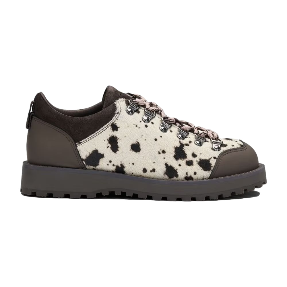 Garment Project Dune Low - Hairy cow Leather Sko Hvit Og Brun
