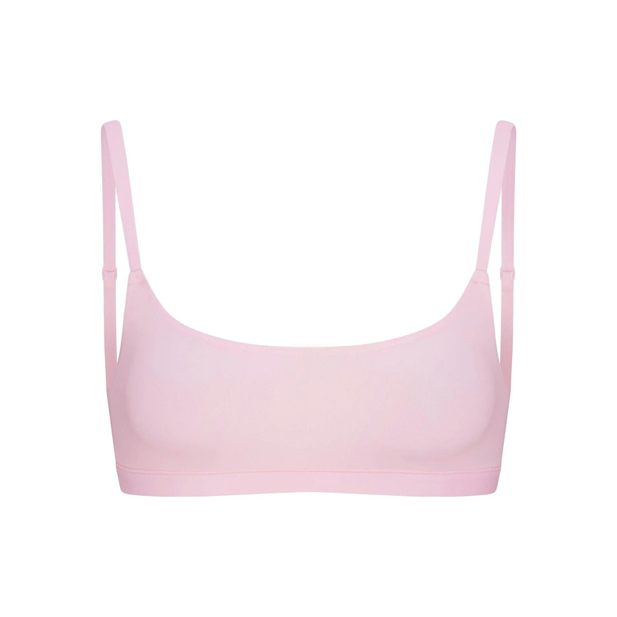 SKIMS Fits Everybody Scoop bralette i lyserosa Cherry Blossom, sett forfra
