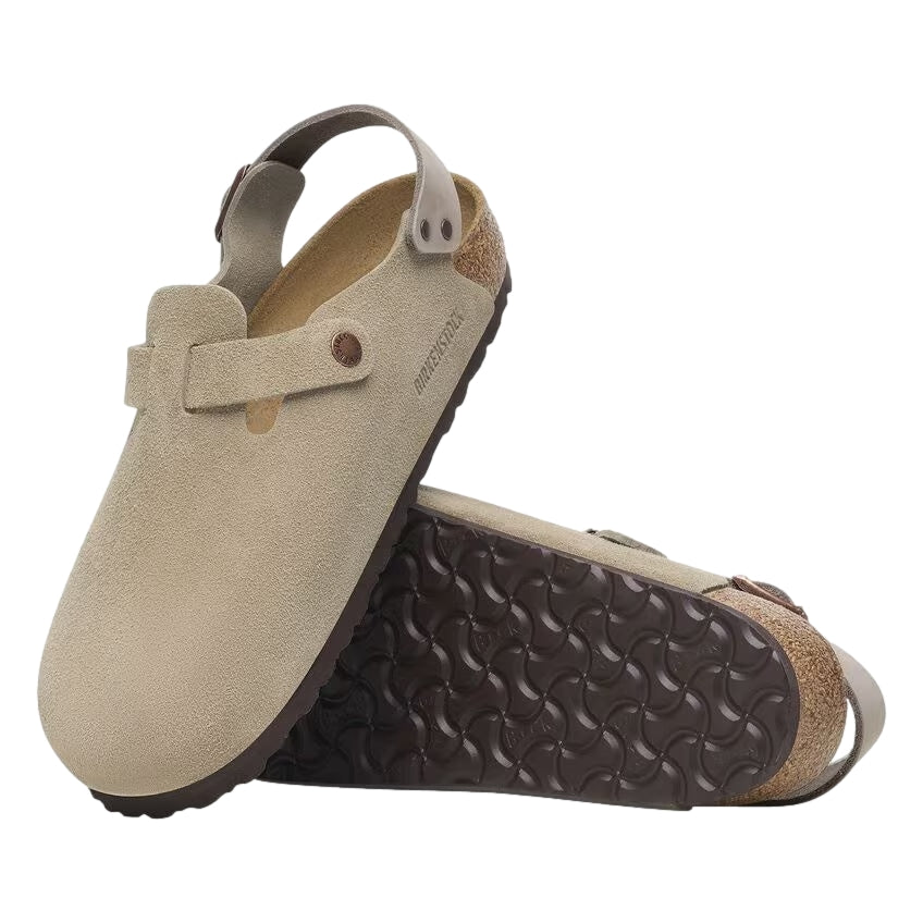 Birkenstock Tokio Suede Narrow Taupe Sko Taupe - modostore.no