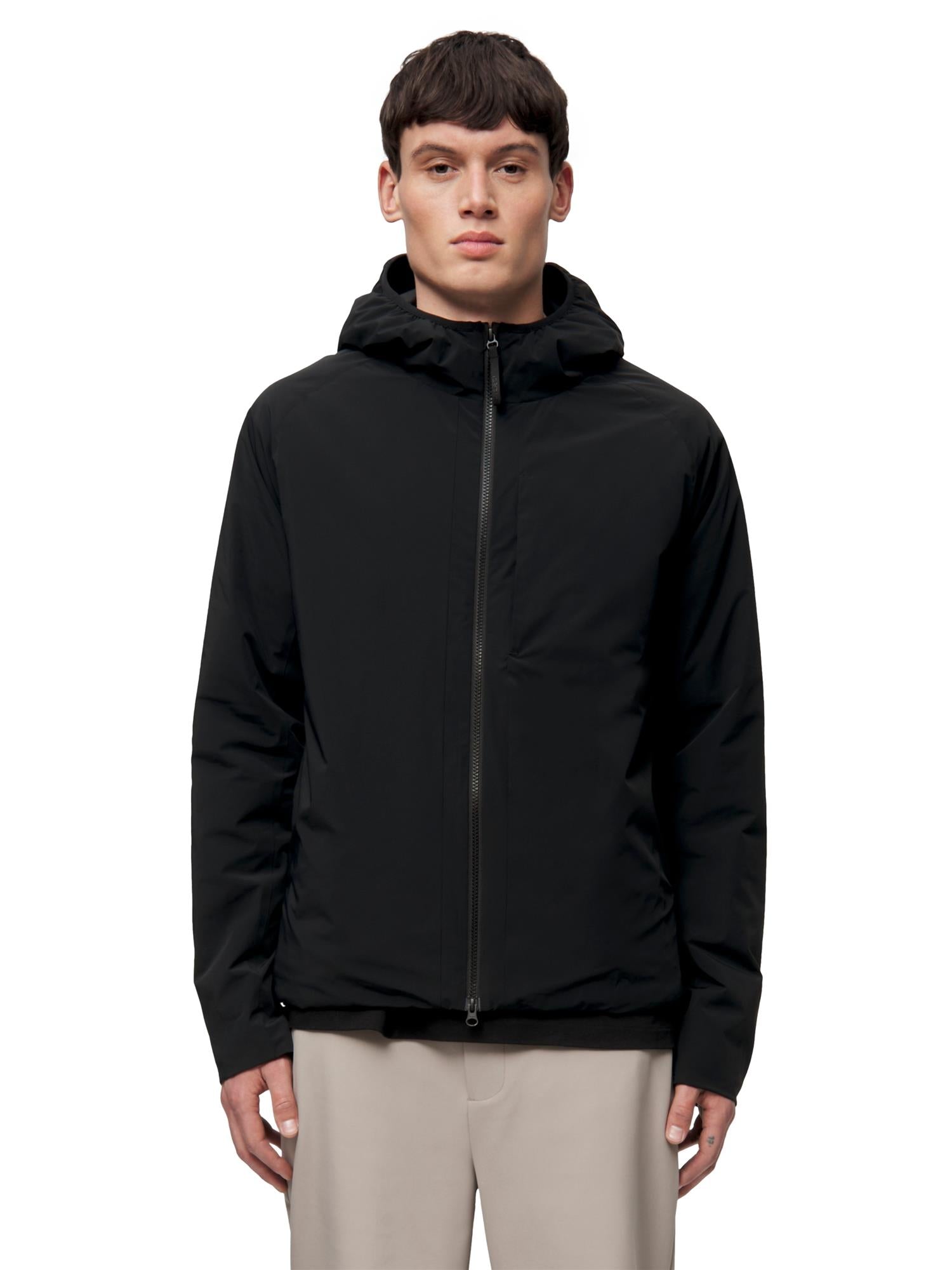 Blæst Randers Insulated Hoody Jacket Jakke Sort - modostore.no