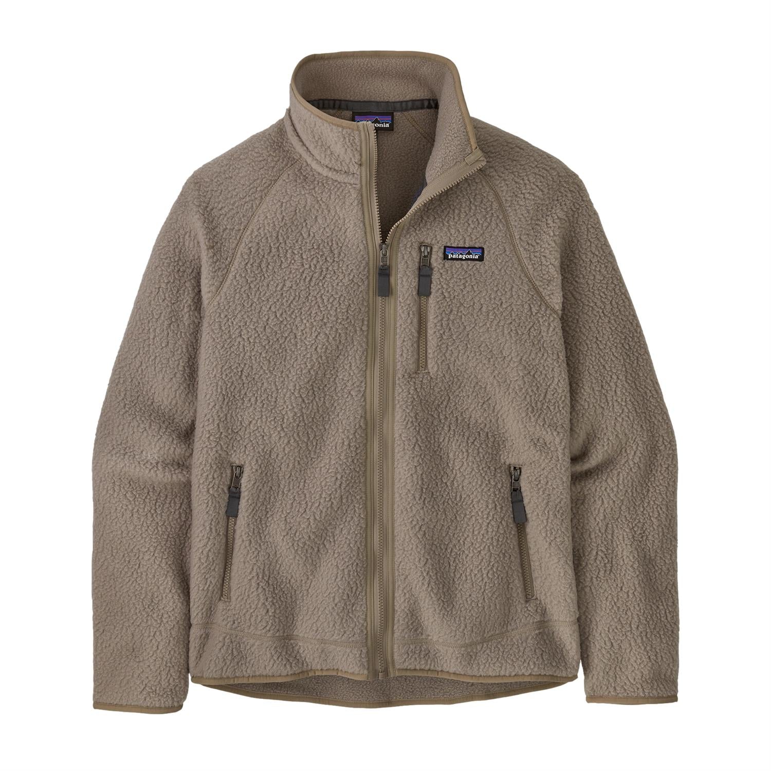 Patagonia M Retro Pile JKT Jakke Beige Grå - modostore.no