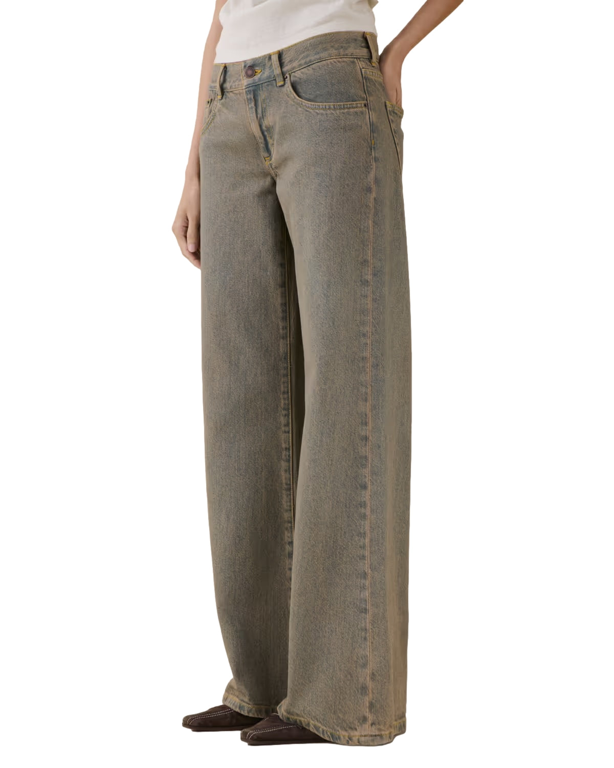 Jeanerica Kyoto Beige Tint Jeans Beige - modostore.no