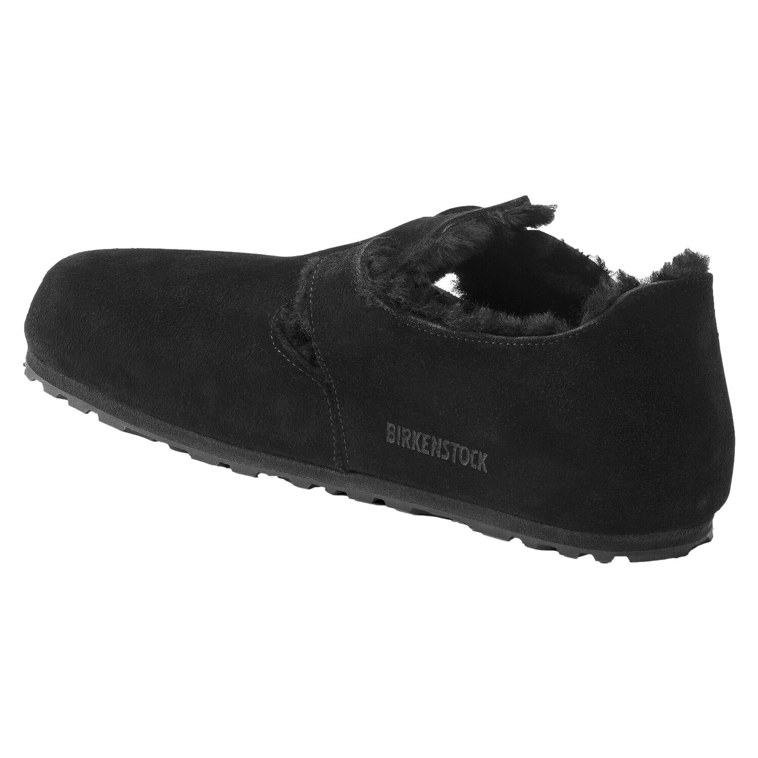 Birkenstock London Shearling Narrow Black Sko Sort - modostore.no