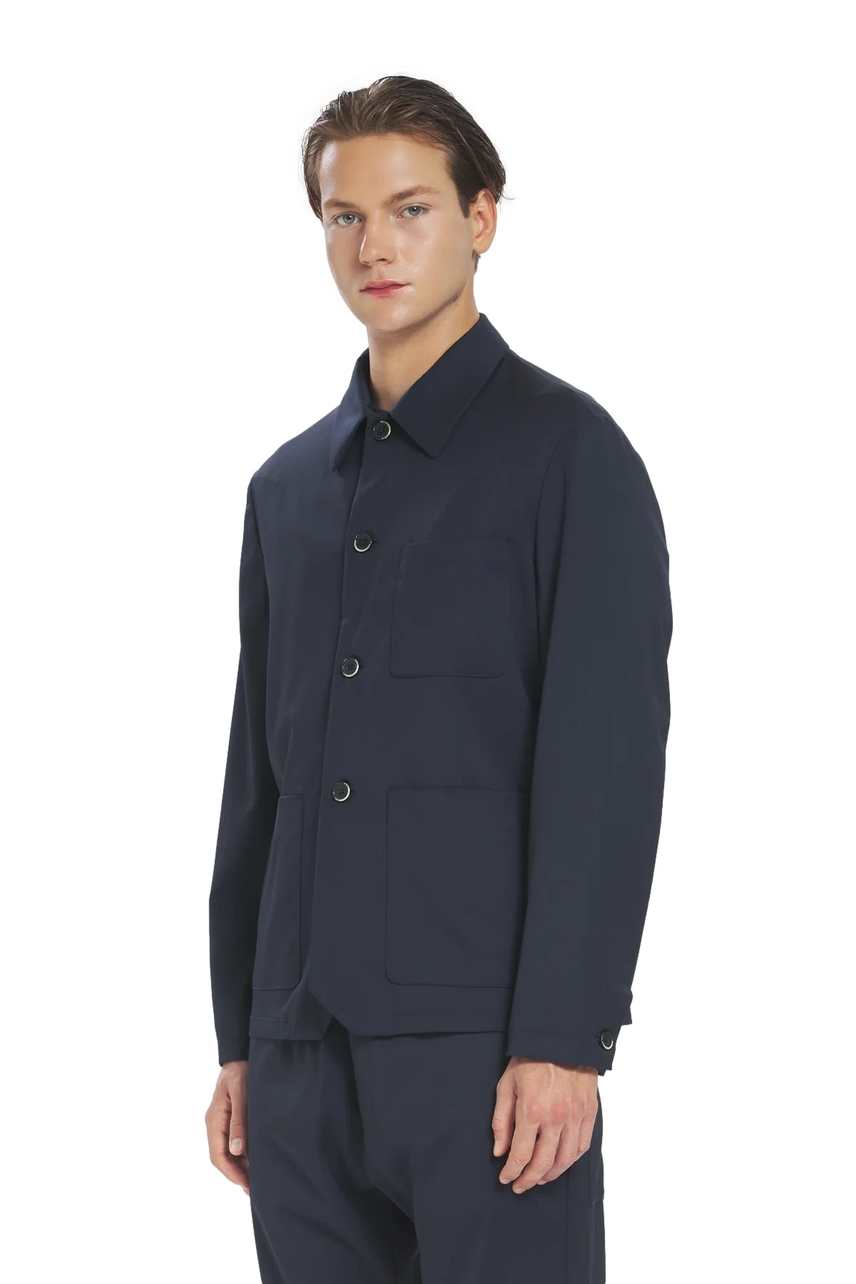 Barena Venezia Overshirt Marafon Novento Skjorte Navy - modostore.no