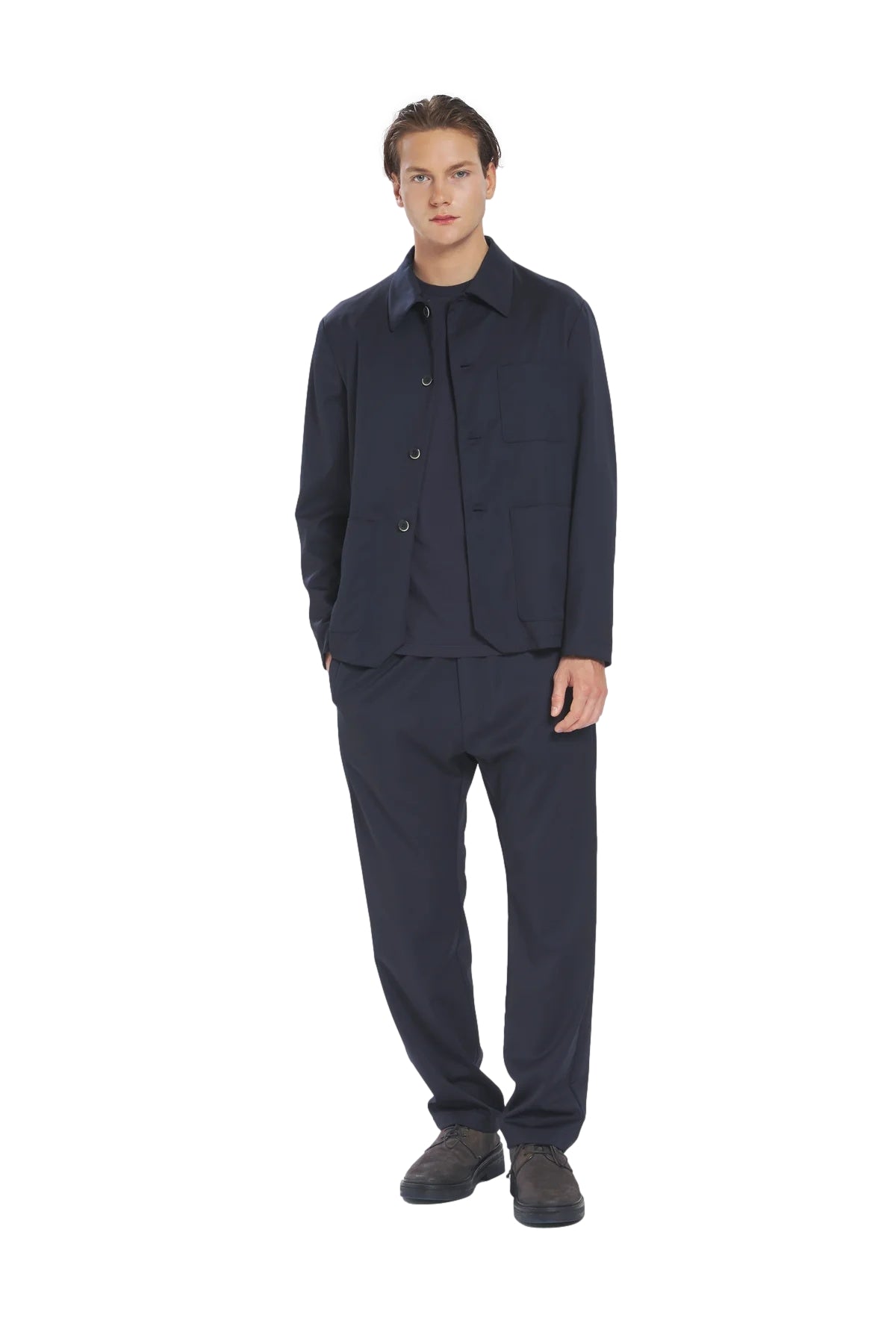 Barena Venezia Overshirt Marafon Novento Skjorte Navy - modostore.no