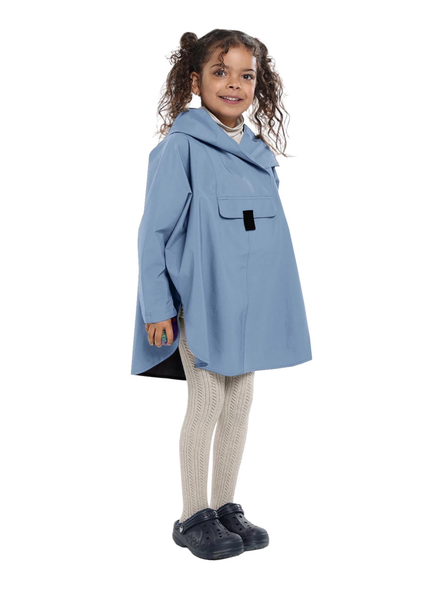 Blæst Bergen Mini Poncho Blue Hour Jakke Lyseblå - modostore.no