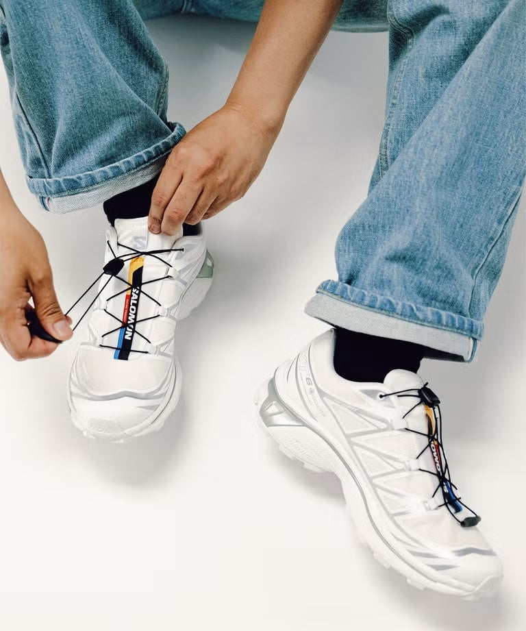 Salomon XT-6 GTX WHITE/WHITE/FTW SILVER Sko Hvit Og Sølv