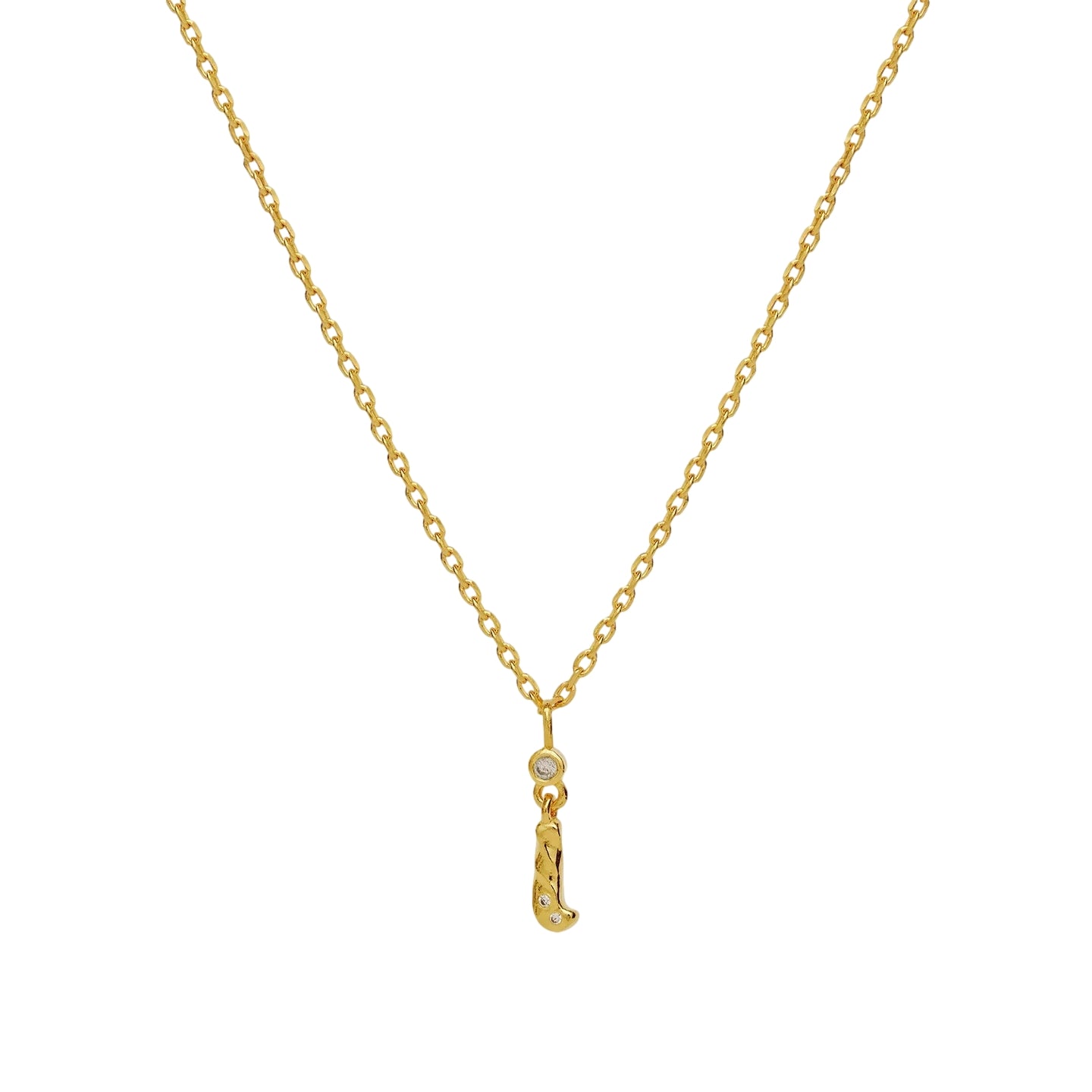 Maanesten I Alphabet Smykke Gull - modostore.no