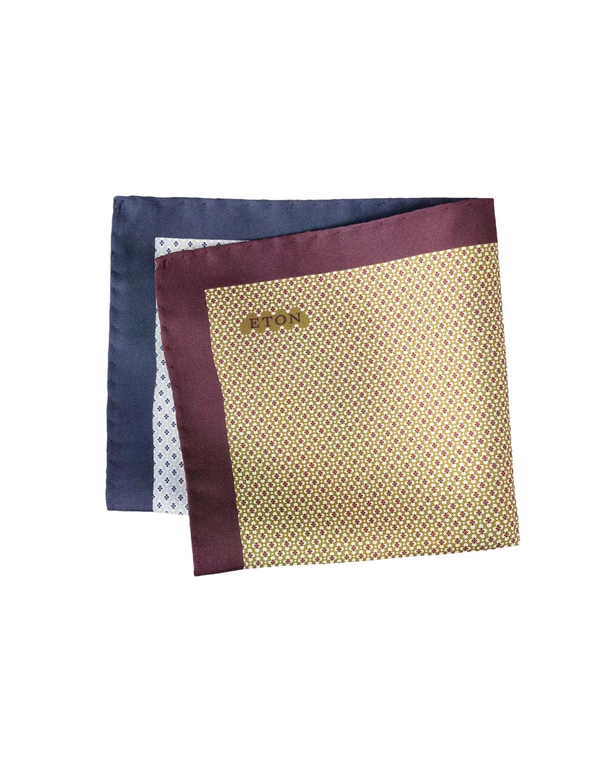 Eton Four-Sided Motif Silk Twill Pocket Square Pyntetørkle Multi