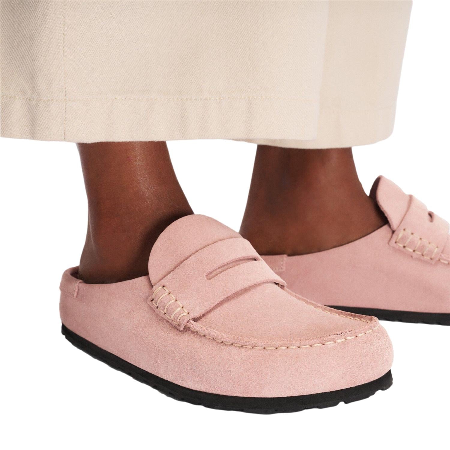 Birkenstock Naples Wrapped Narrow Sko Rosa - modostore.no