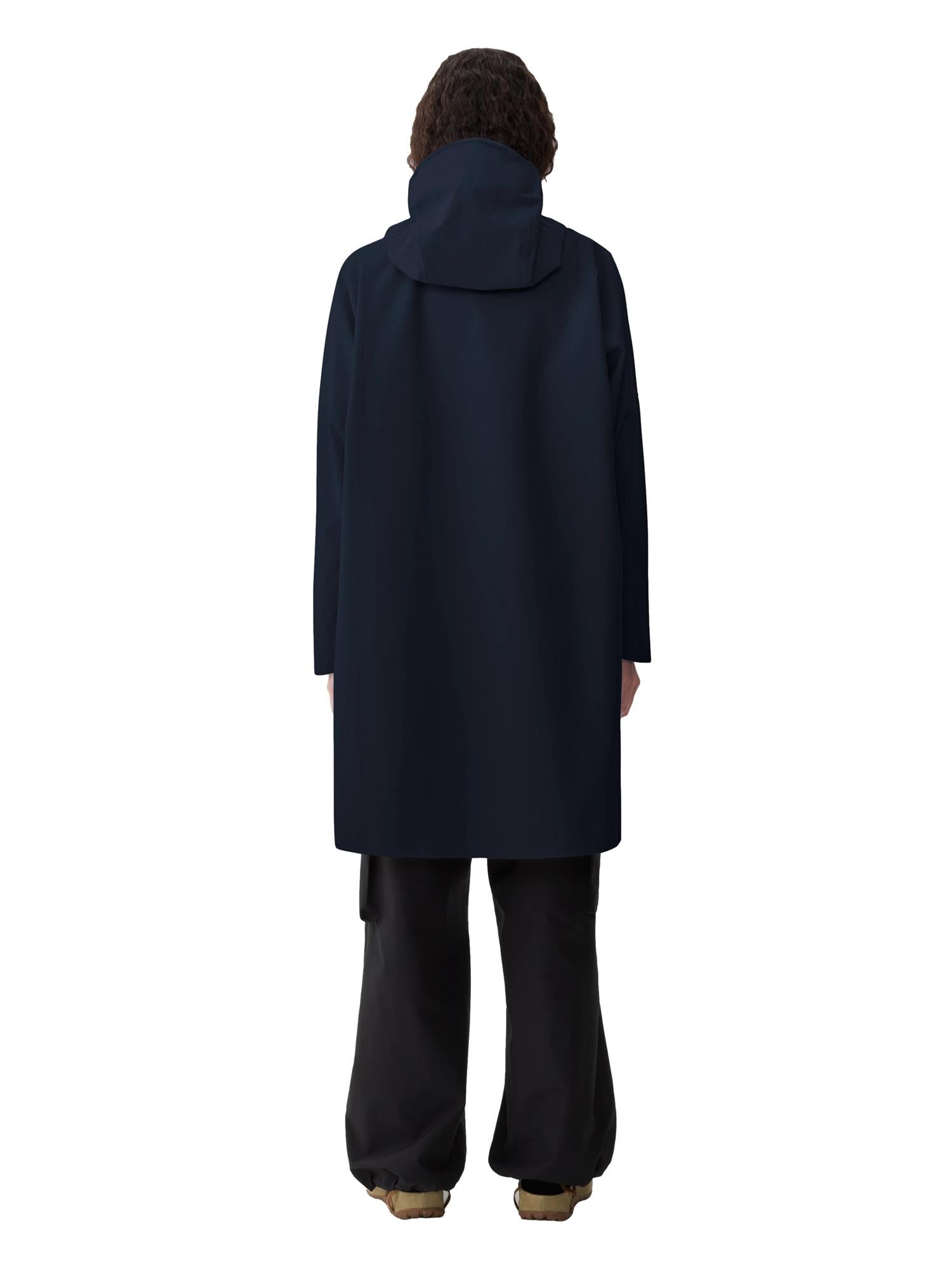 Blæst Aalesund Poncho Dark Navy Jakke Navy - modostore.no