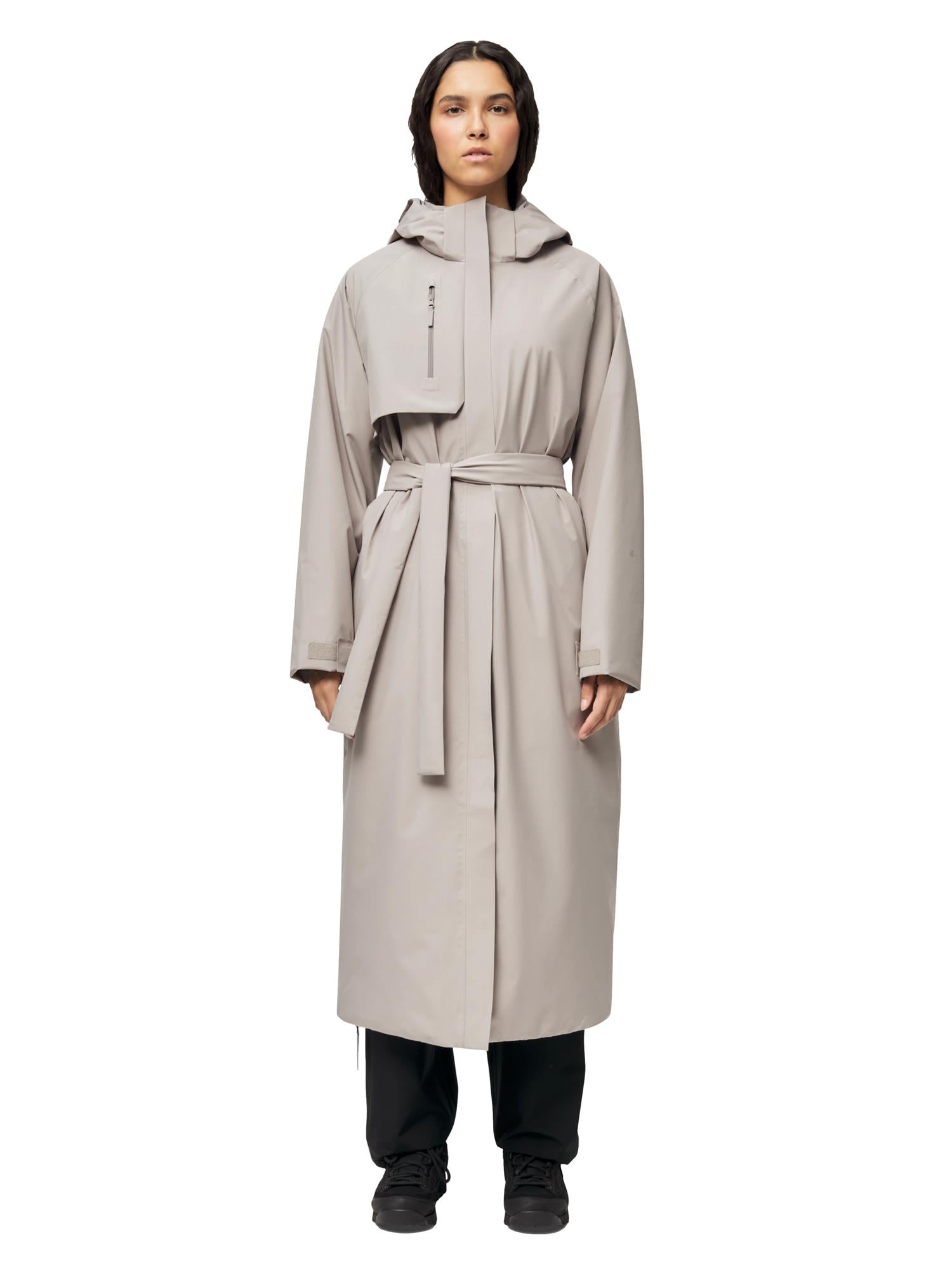 Blæst Åse Insulated Coat Low Tide Jakke Beige Grå - modostore.no