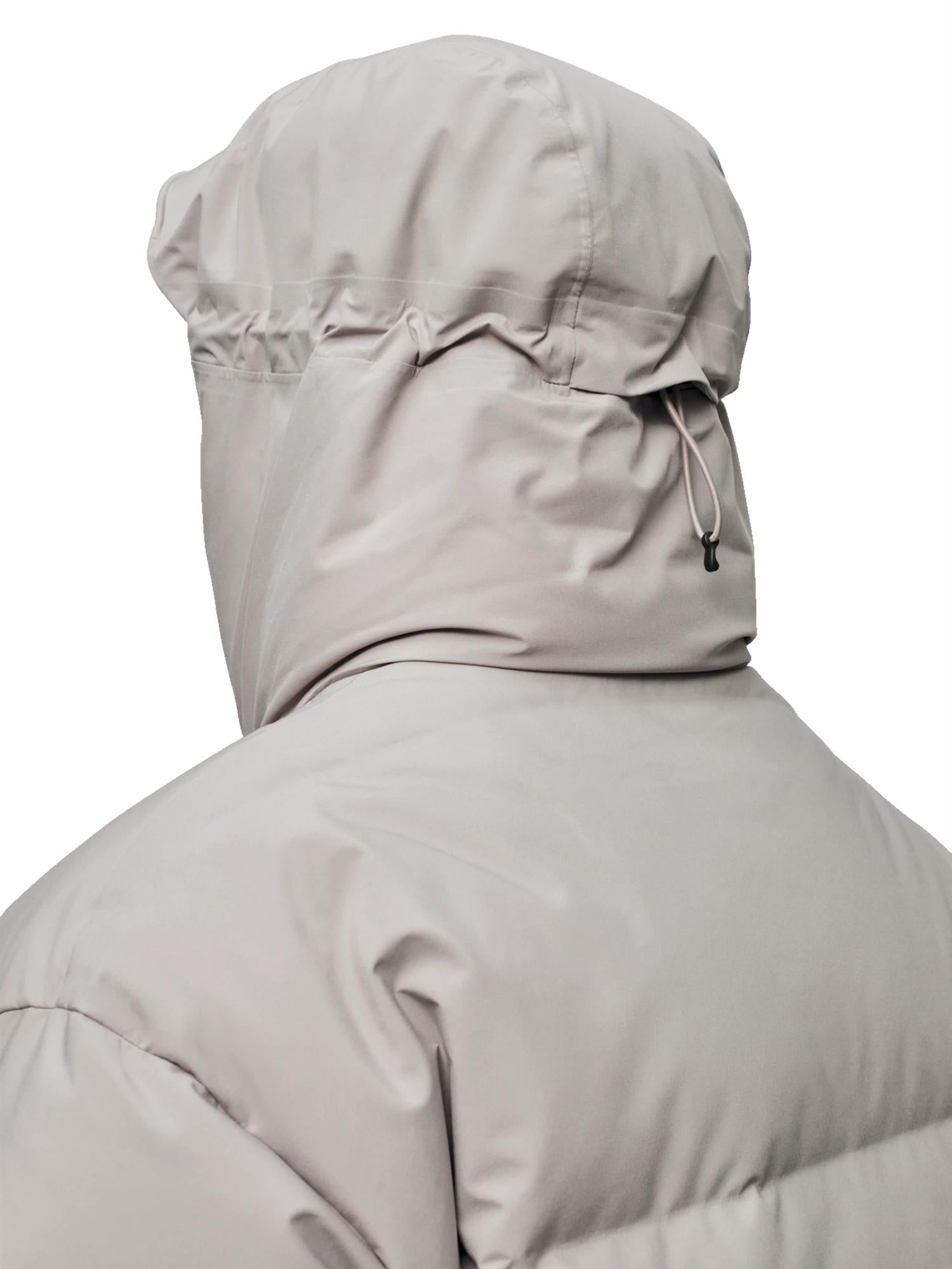 Blæst Grotli Down Jacket Low Tide Jakke Beige Grå - modostore.no